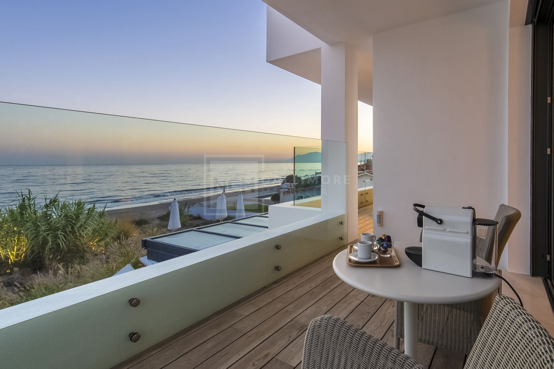 Spectacular South-East Facing Beachfront Villa with Direct Sea Access in Costabella, Marbella