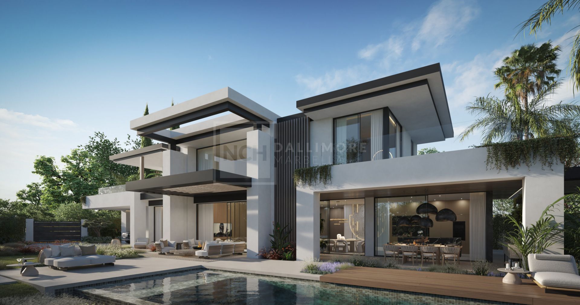 Villa contemporánea de cinco dormitorios a pasos de la playa y de Puerto Banús