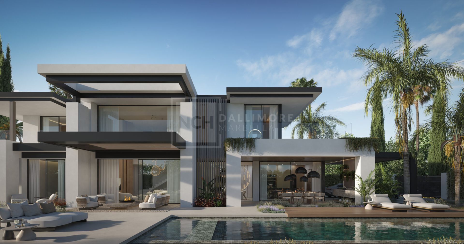 Villa contemporánea de cinco dormitorios a pasos de la playa y de Puerto Banús