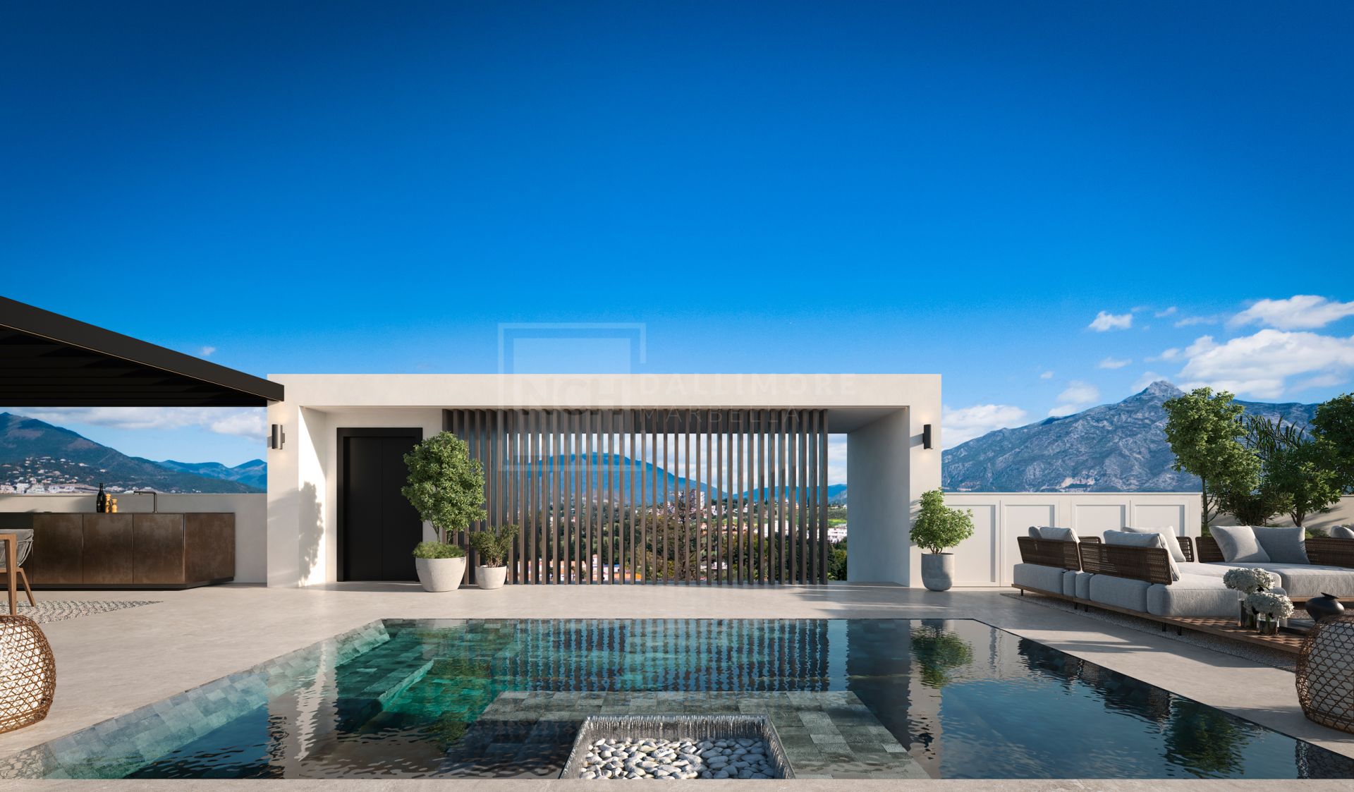 Villa contemporánea de cinco dormitorios a pasos de la playa y de Puerto Banús