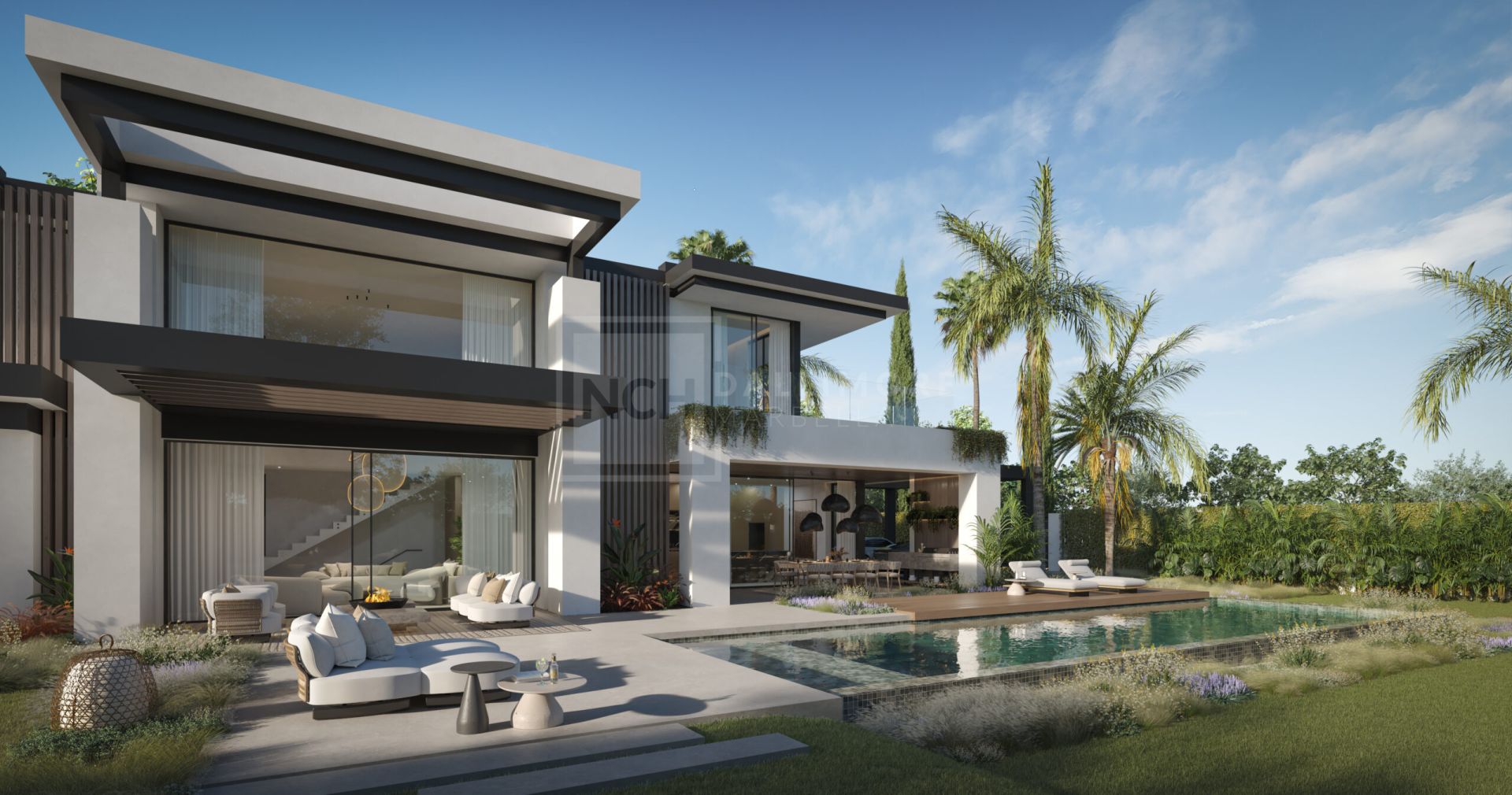 Villa contemporánea de cinco dormitorios a pasos de la playa y de Puerto Banús