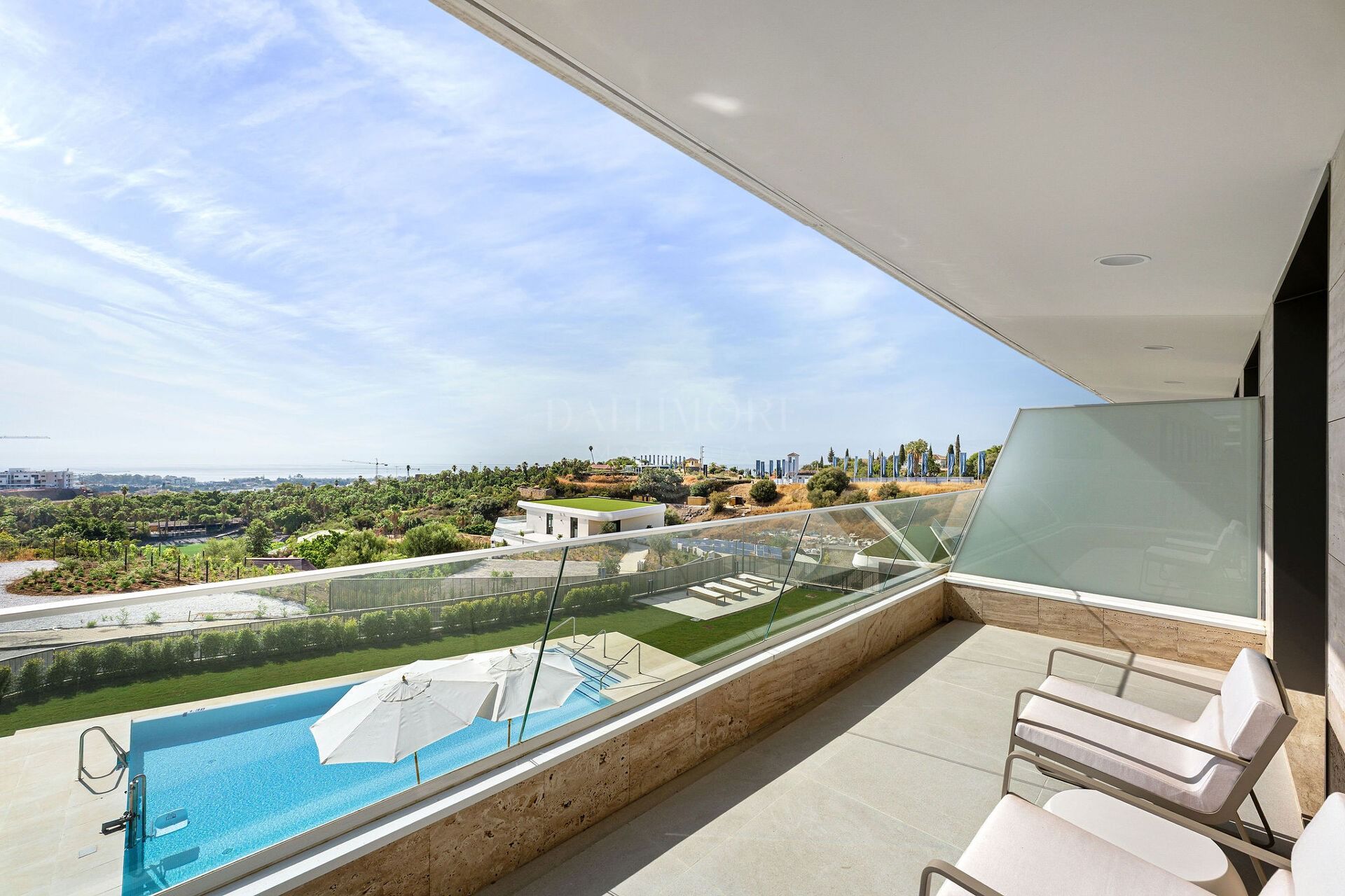 New Two-Bedroom Duplex with Sea and Mountain Views