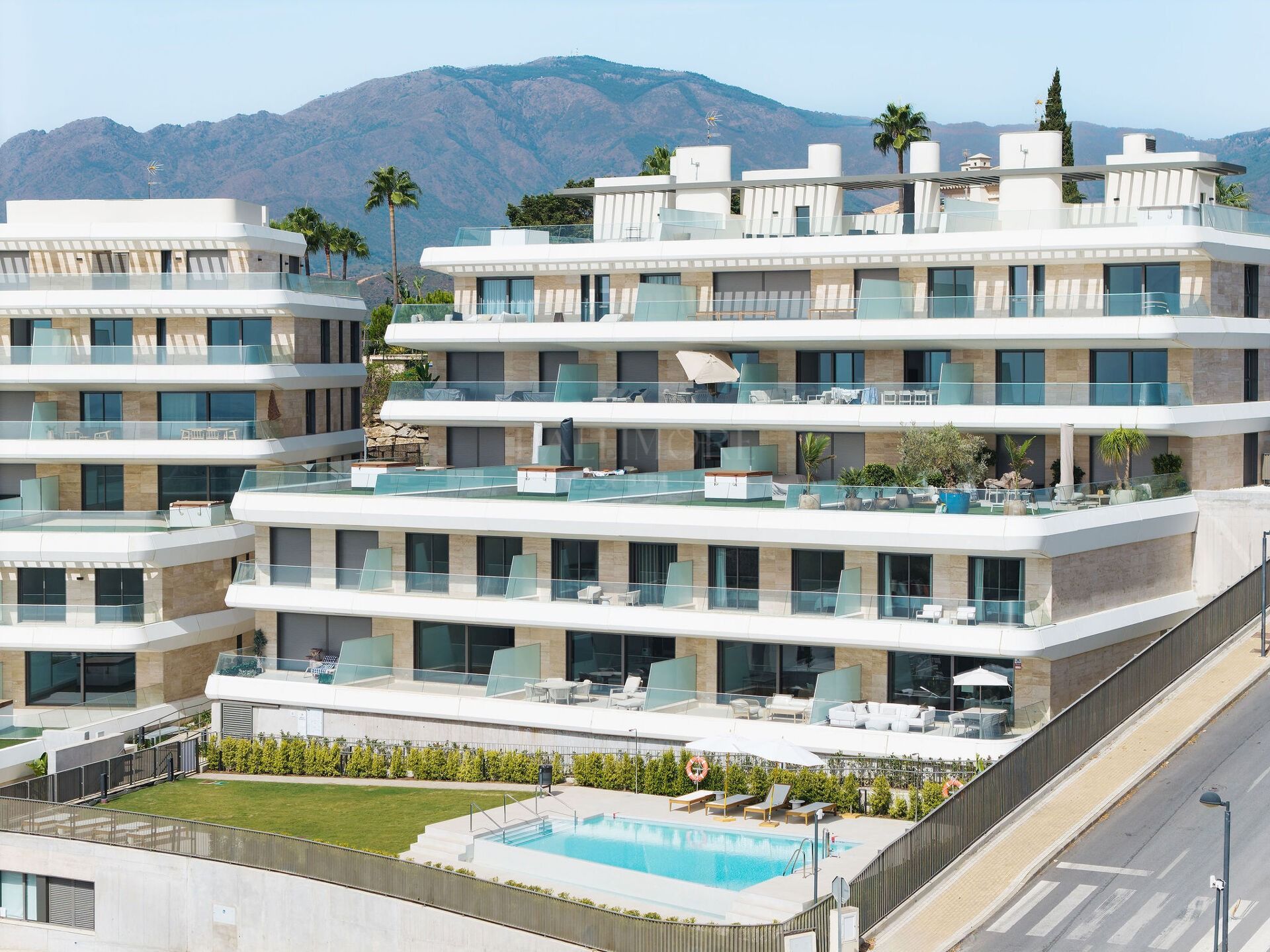 New Two-Bedroom Duplex with Sea and Mountain Views