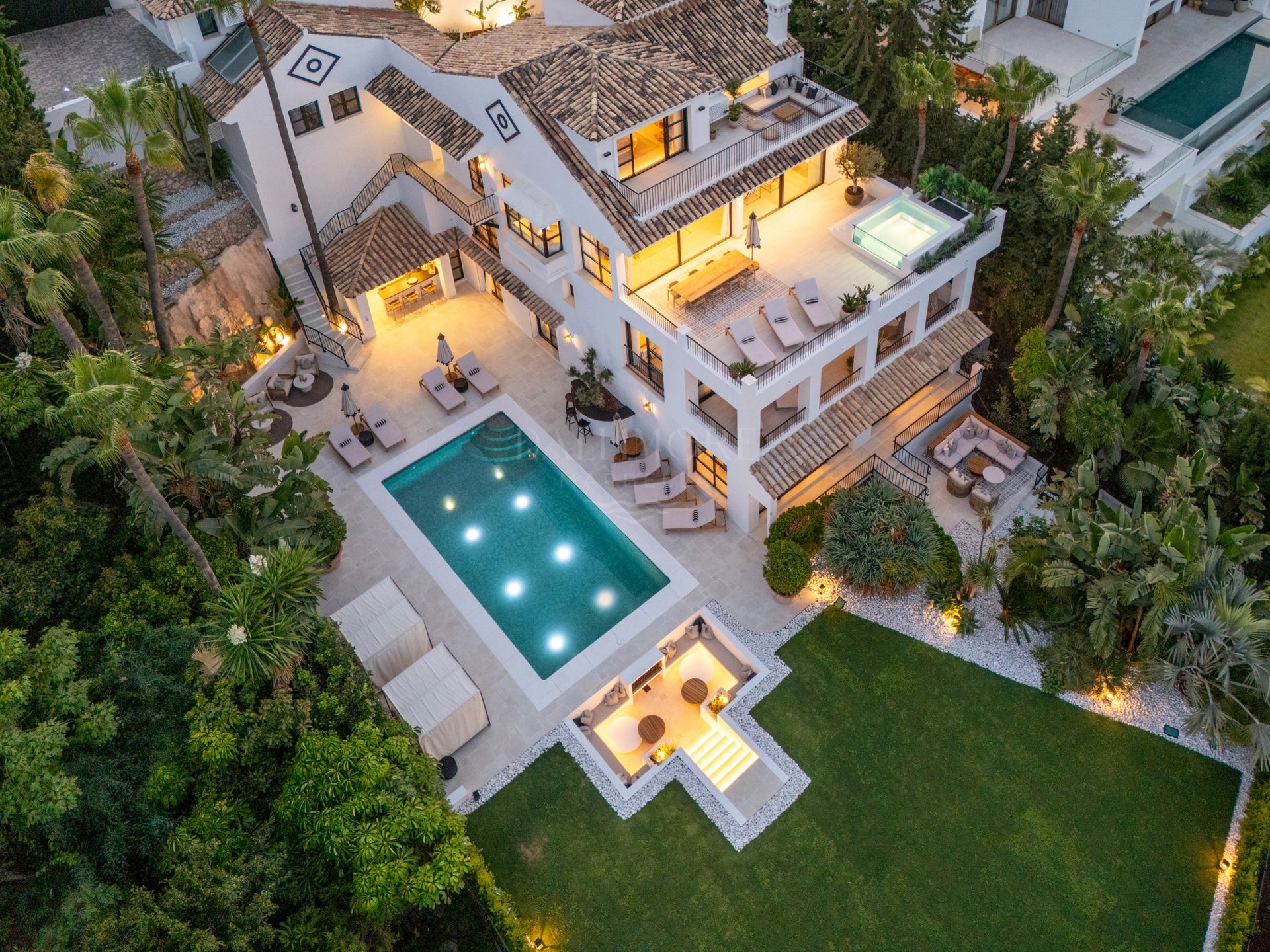Contemporary Mediterranean Villa with Sea and Mountain Views