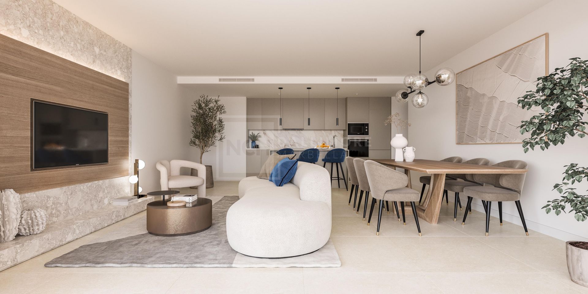 Capri, elegant apartments and penthouses overlooking the Mediterranean sea in Estepona
