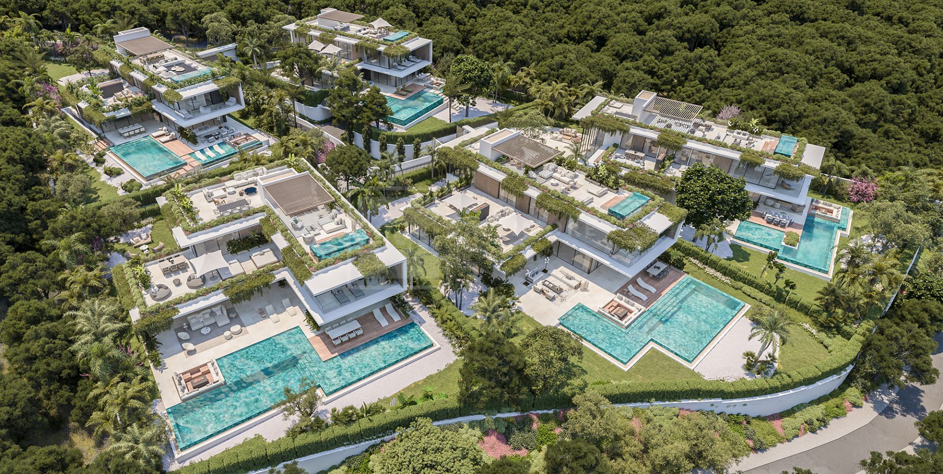 LICENCIA DE OBRA CONCEDIDA! 5 villas de Lujo en Camoján, Marbella