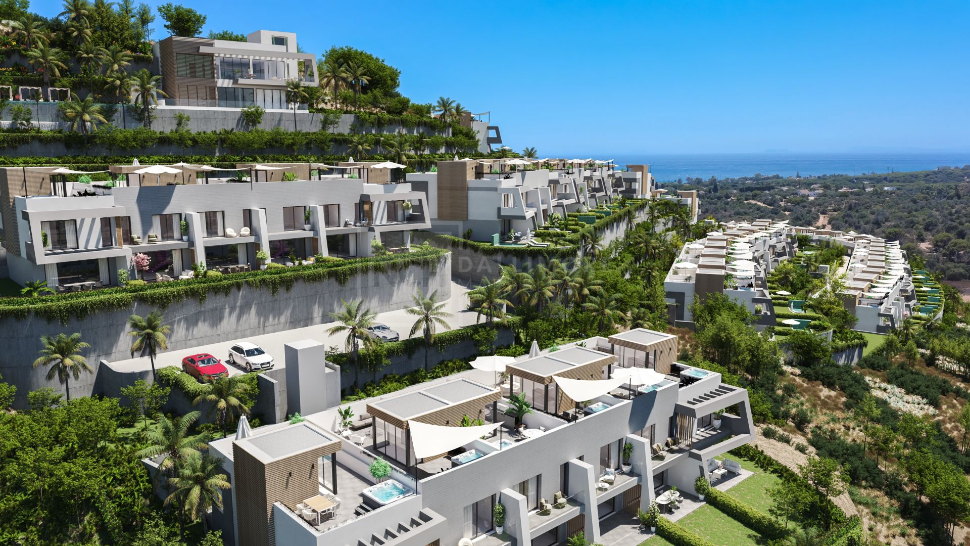 Brand New Townhouses With Sea Views in Elviria, Marbella East