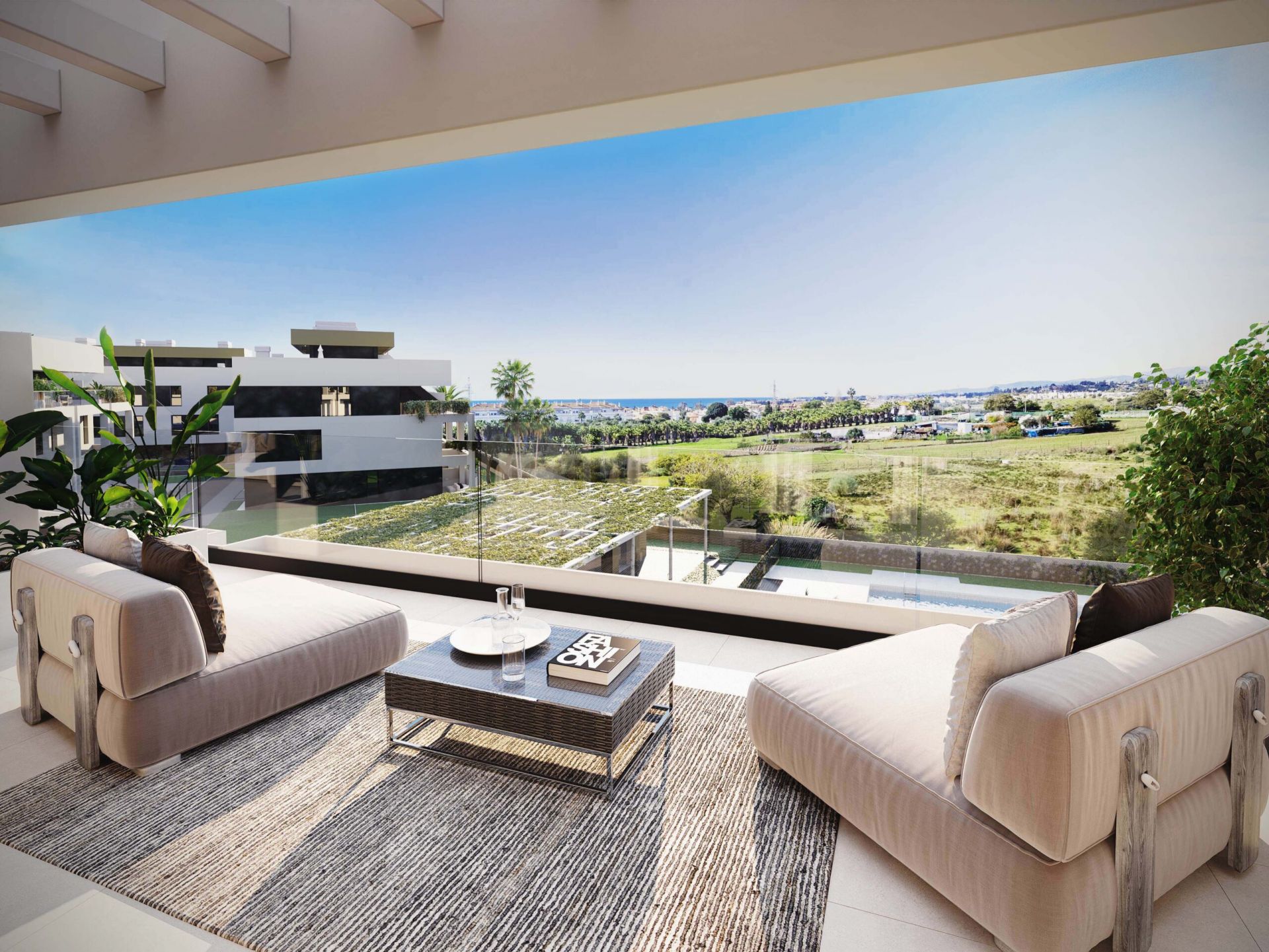 Symphony Suites, modern and elegant groundfloors and penthouses with sea views in the New Golden Mile