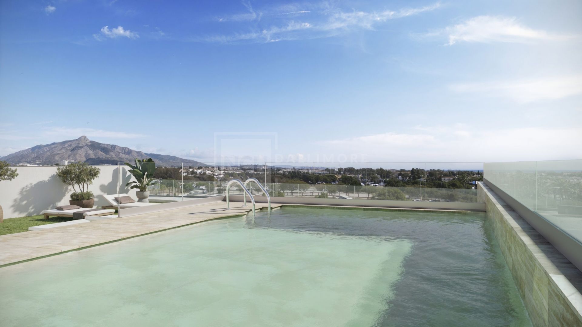 Zinnia, apartamentos modernos en un entorno urbano con vistas al mar en San Pedro de Alcántara.