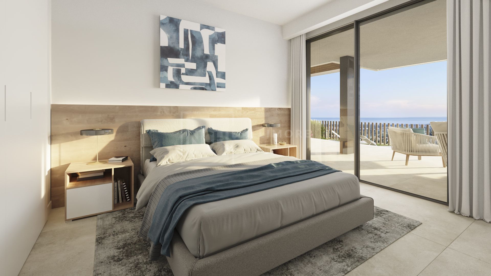 Fantastic complex of 3 and 4 bedroom apartments with panoramic sea views over the Golf Valley