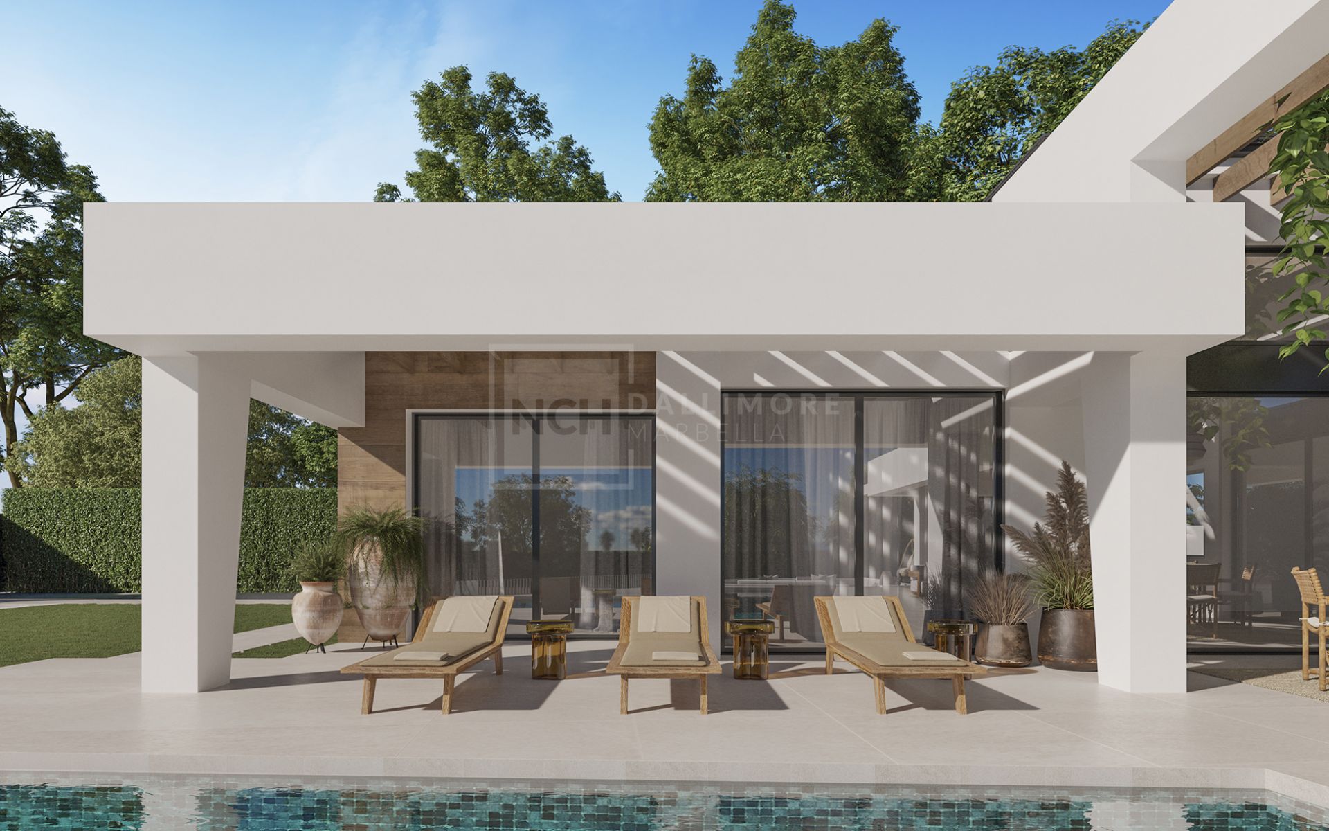 Tres villas únicas construidas en una sola planta