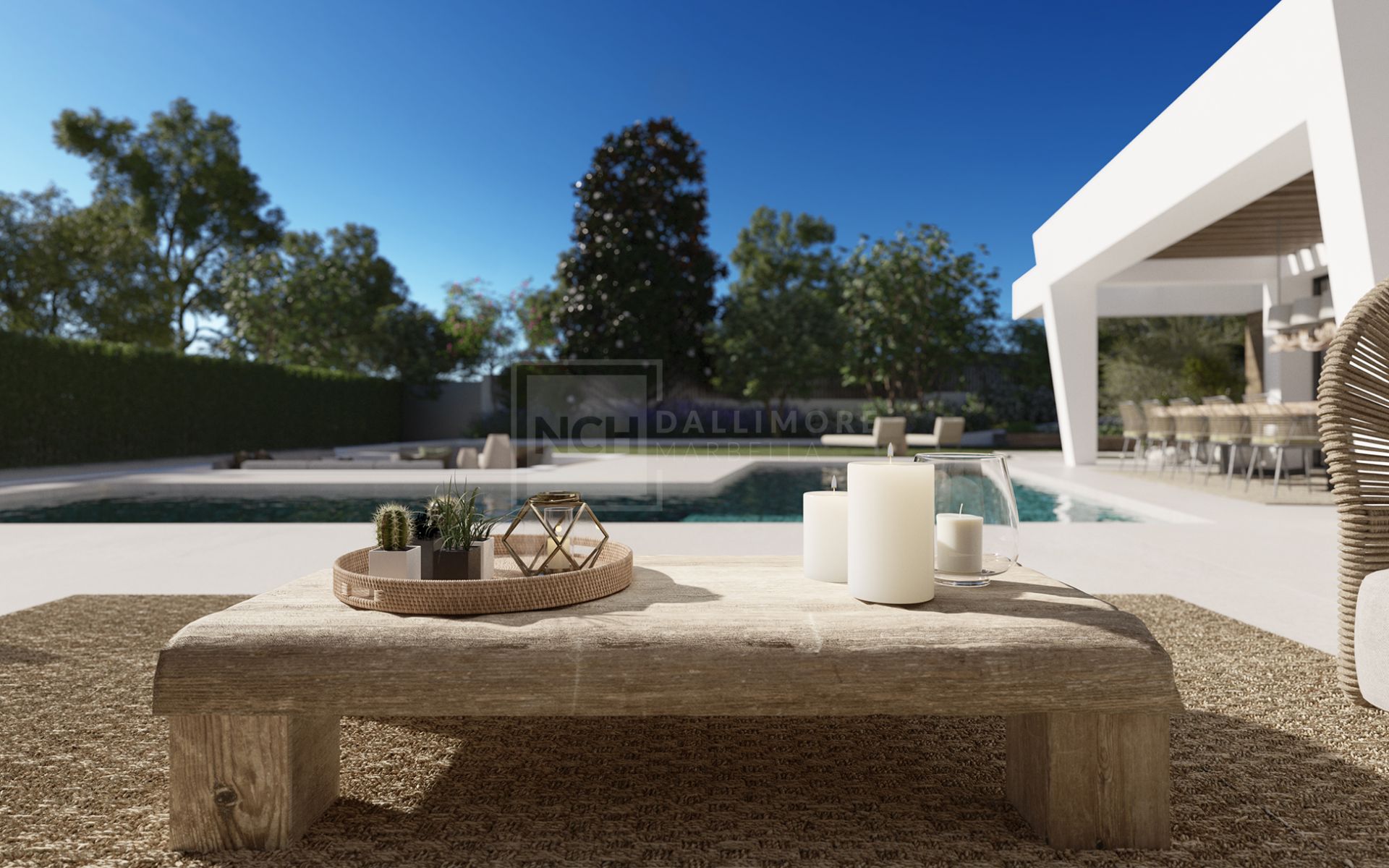 Tres villas únicas construidas en una sola planta