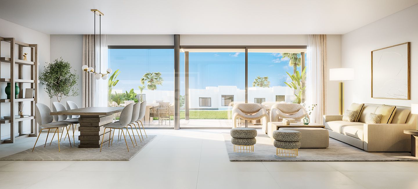 SOUL MARBELLA SUNRISE VILLAS - STYLISH CONTEMPORARY SEMI-DETACHED VILLA WITH GOLF; SEA VIEWS EAST MARBELLA