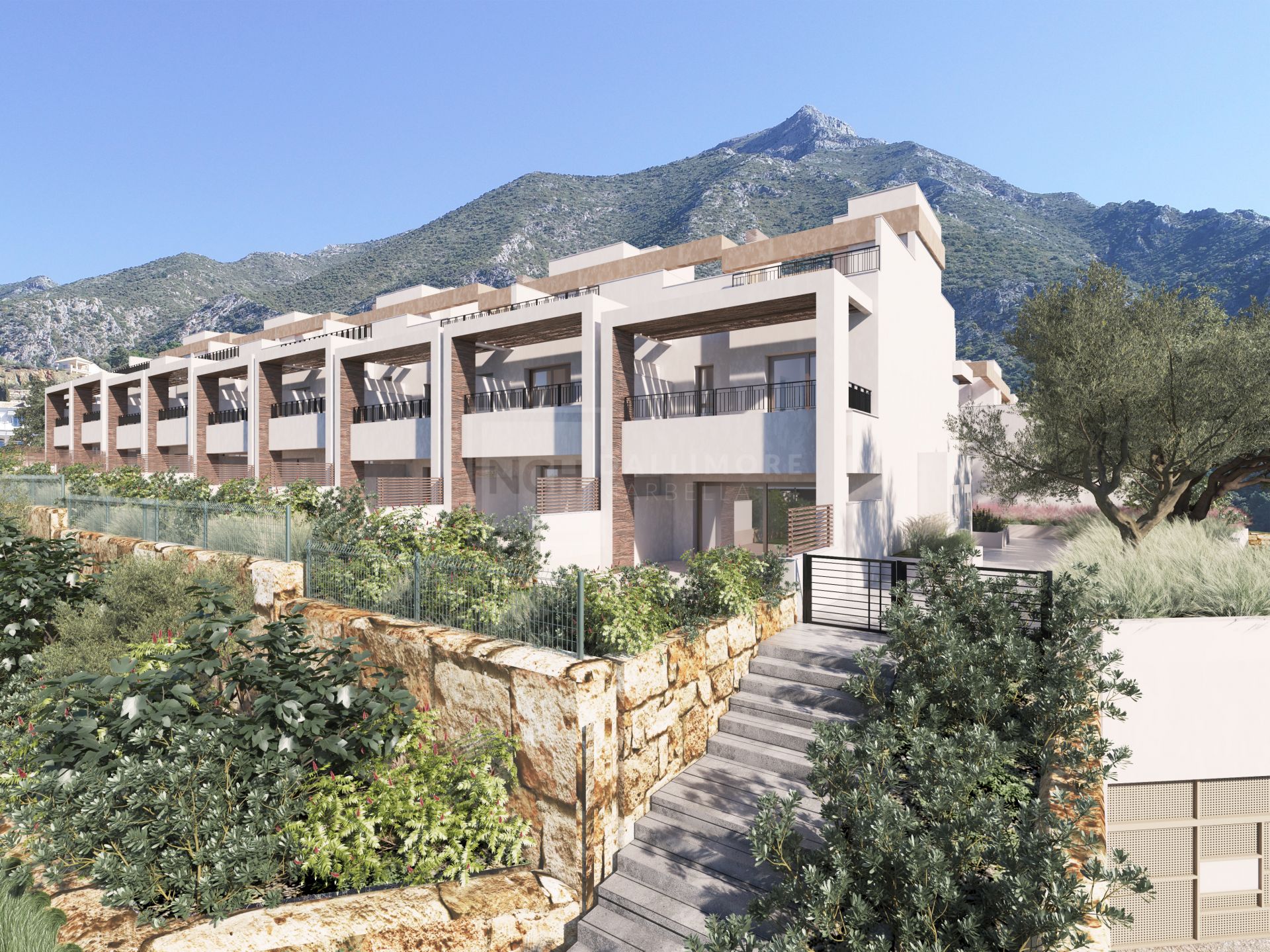 Almazara Views, adosadas de estilo contemporáneo y totalmente integradas en la naturaleza.