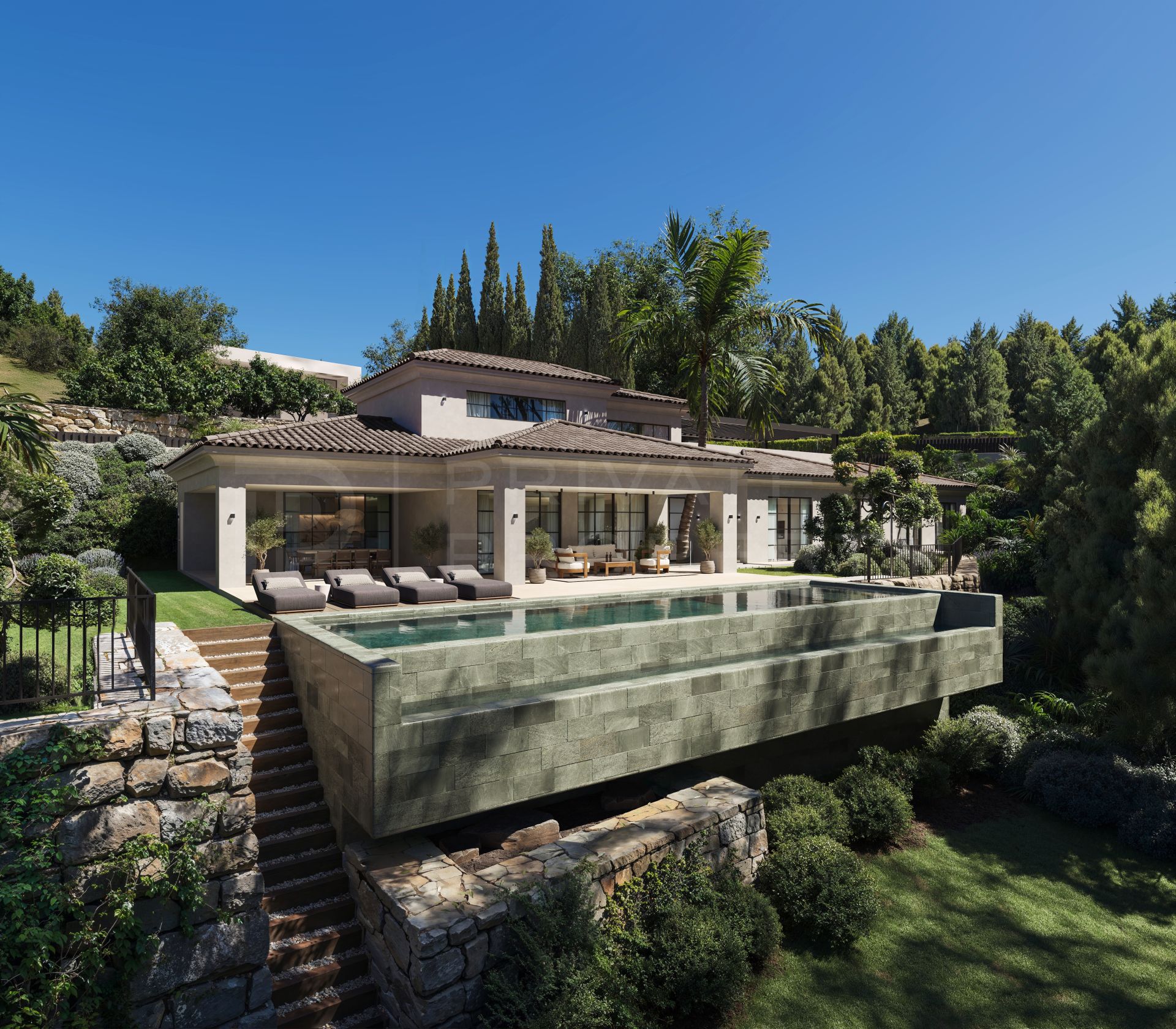 FUENTE DEL ESPANTO - EXCEPTIONAL PLOT WITH LICENSED PROJECT FOR A CONTEMPORARY VILLA