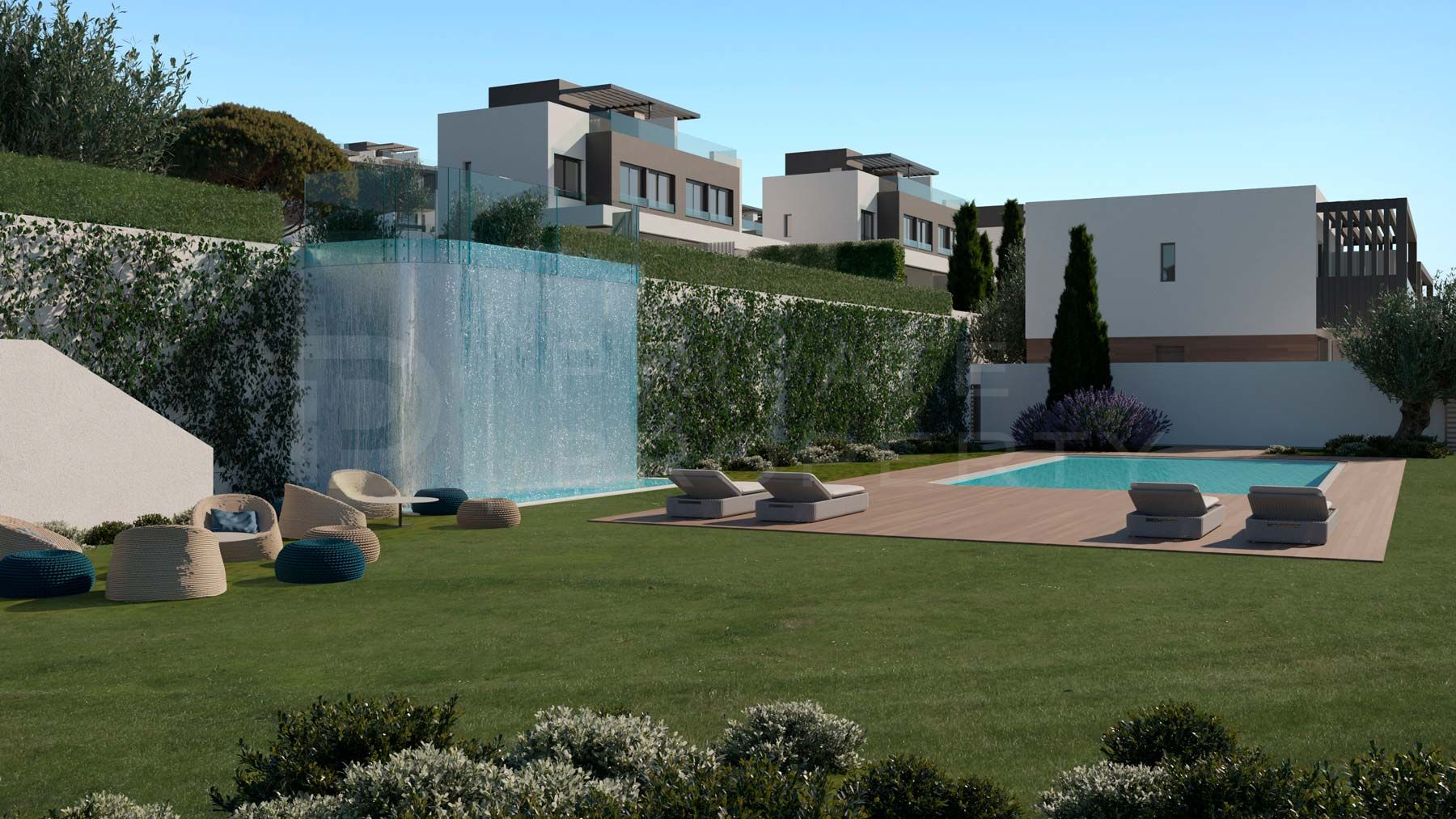 50 First Line Golf semi-detached villas. Located next to the Atalaya Golf Country Club