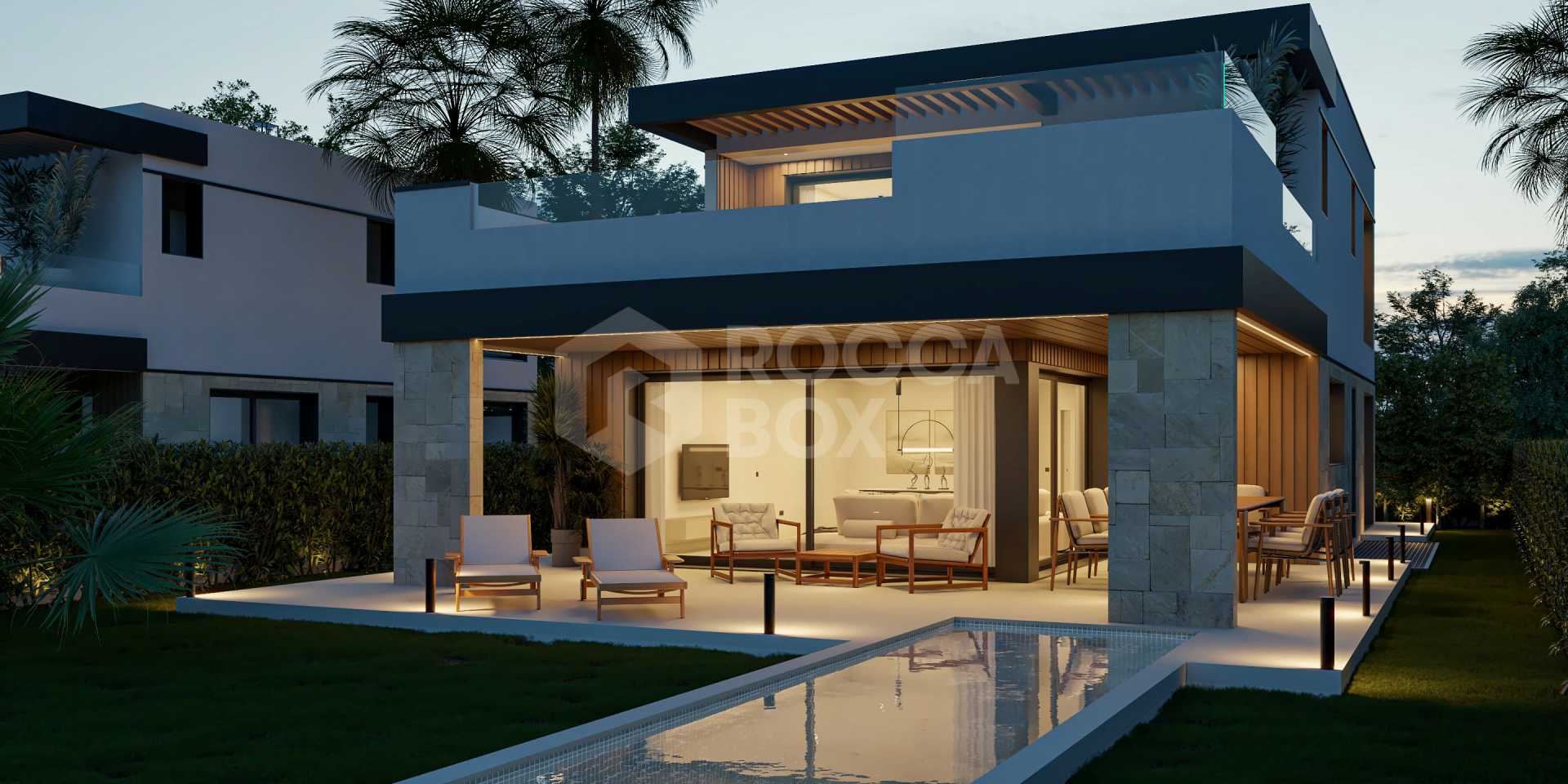 Modern off-plan villa next to El Campanario golf course, on the New Golden Mile