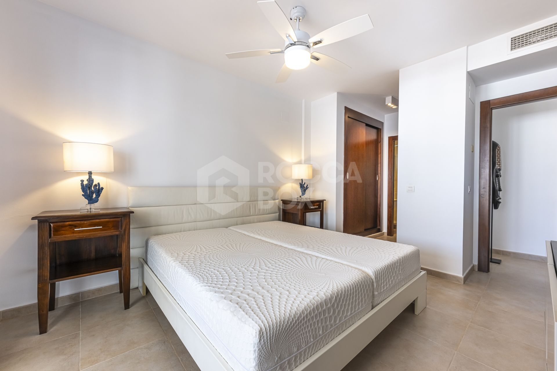 Mediterranean style south-facing triplex located in a gated community in Altos de Los Monteros, East Marbella