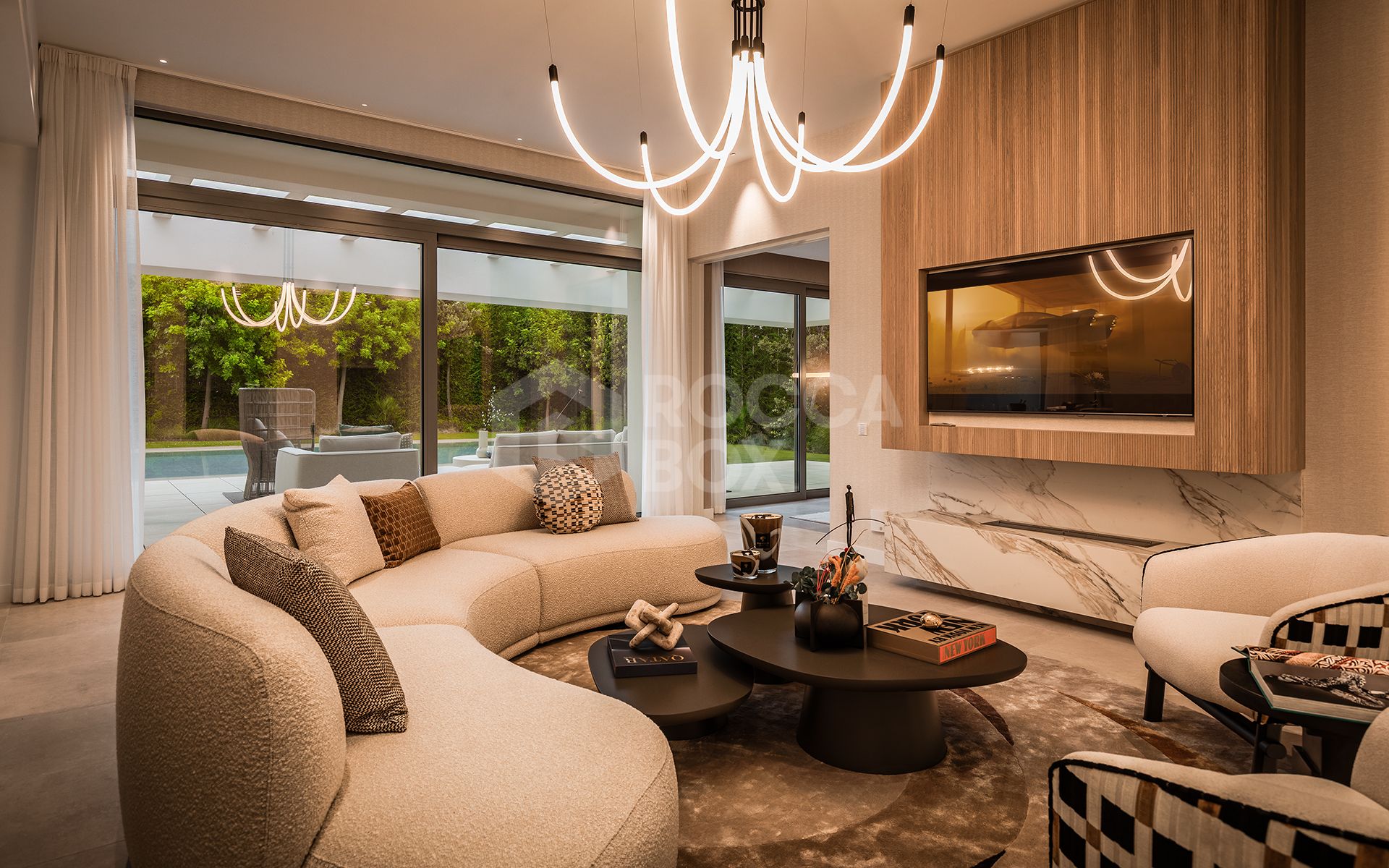 Elegant Contemporary Villa with 5 En-Suite Bedrooms in El Paraíso, New Golden Mile, Marbella