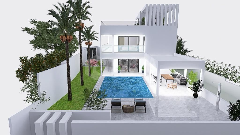 Luxury villa with pool, lift and interior design project close to Benalmádena Marina
