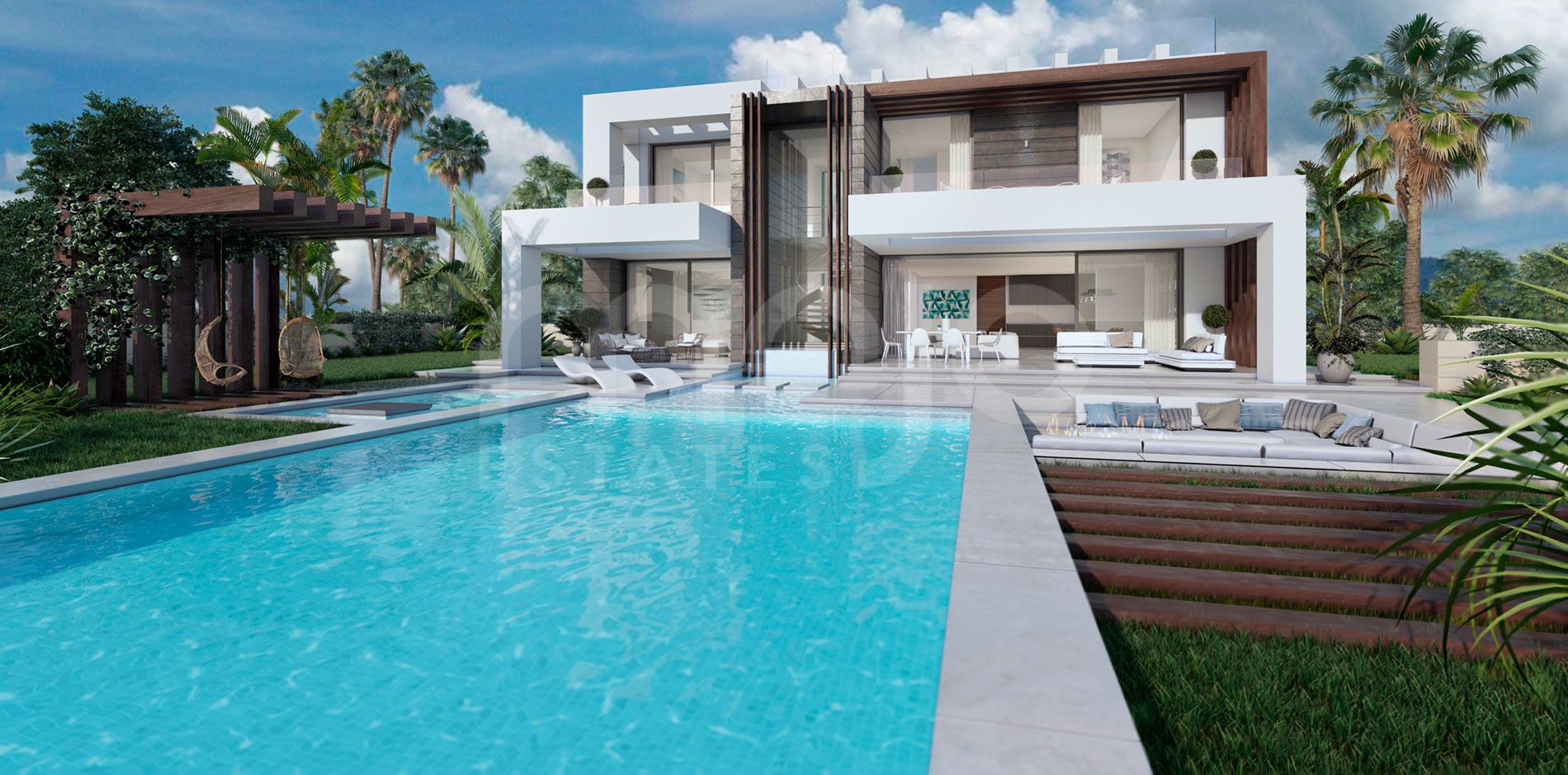 A modern villa with spectacular sea views from any corner of the house