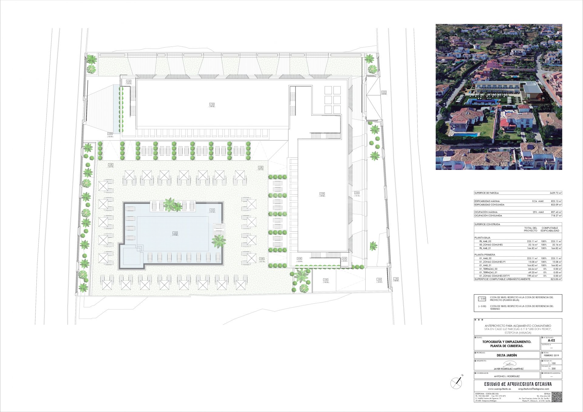 UNIQUE Plot for apartment hotel or 3 villas just in 500 meters from the sea.