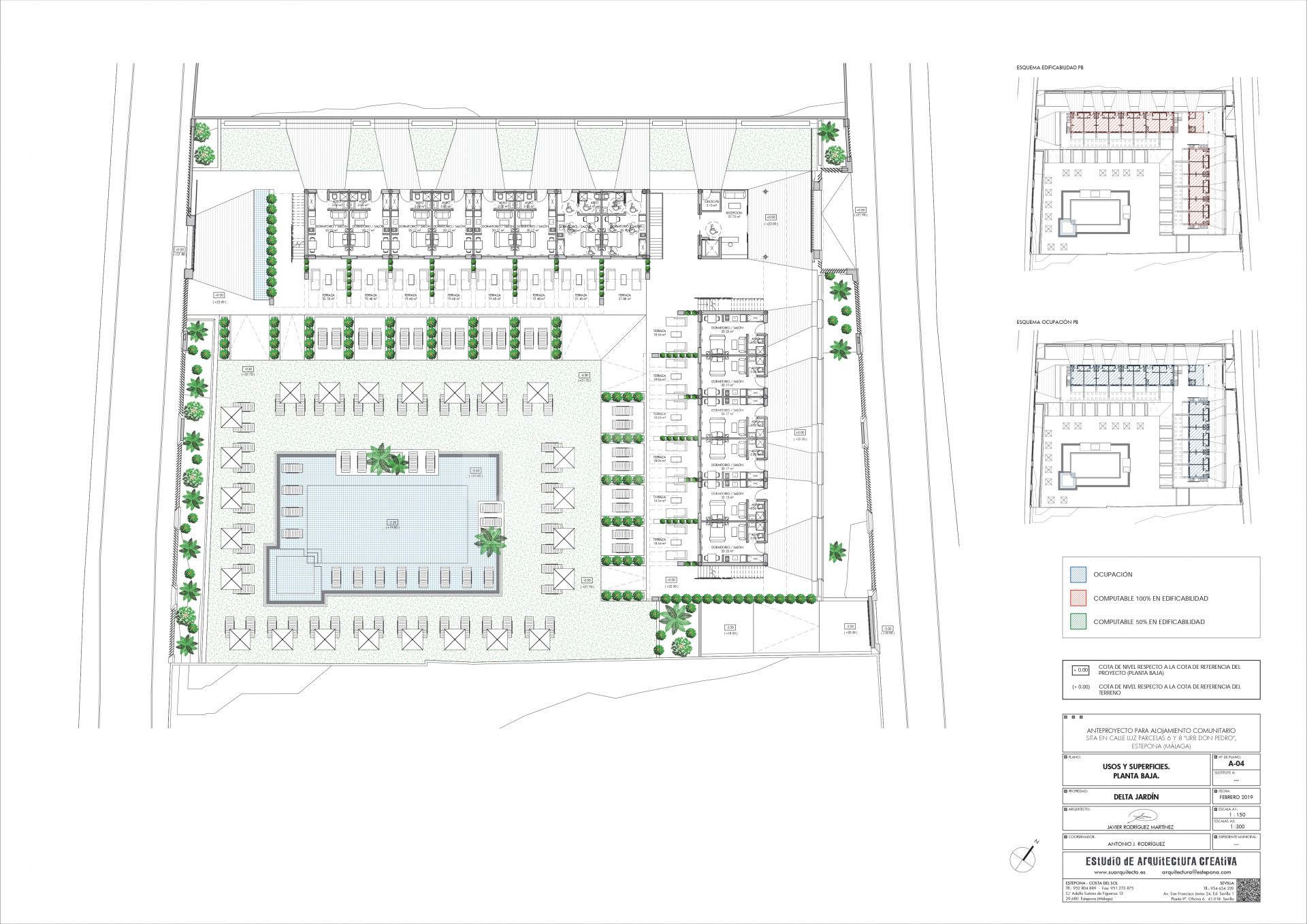 UNIQUE Plot for apartment hotel or 3 villas just in 500 meters from the sea.