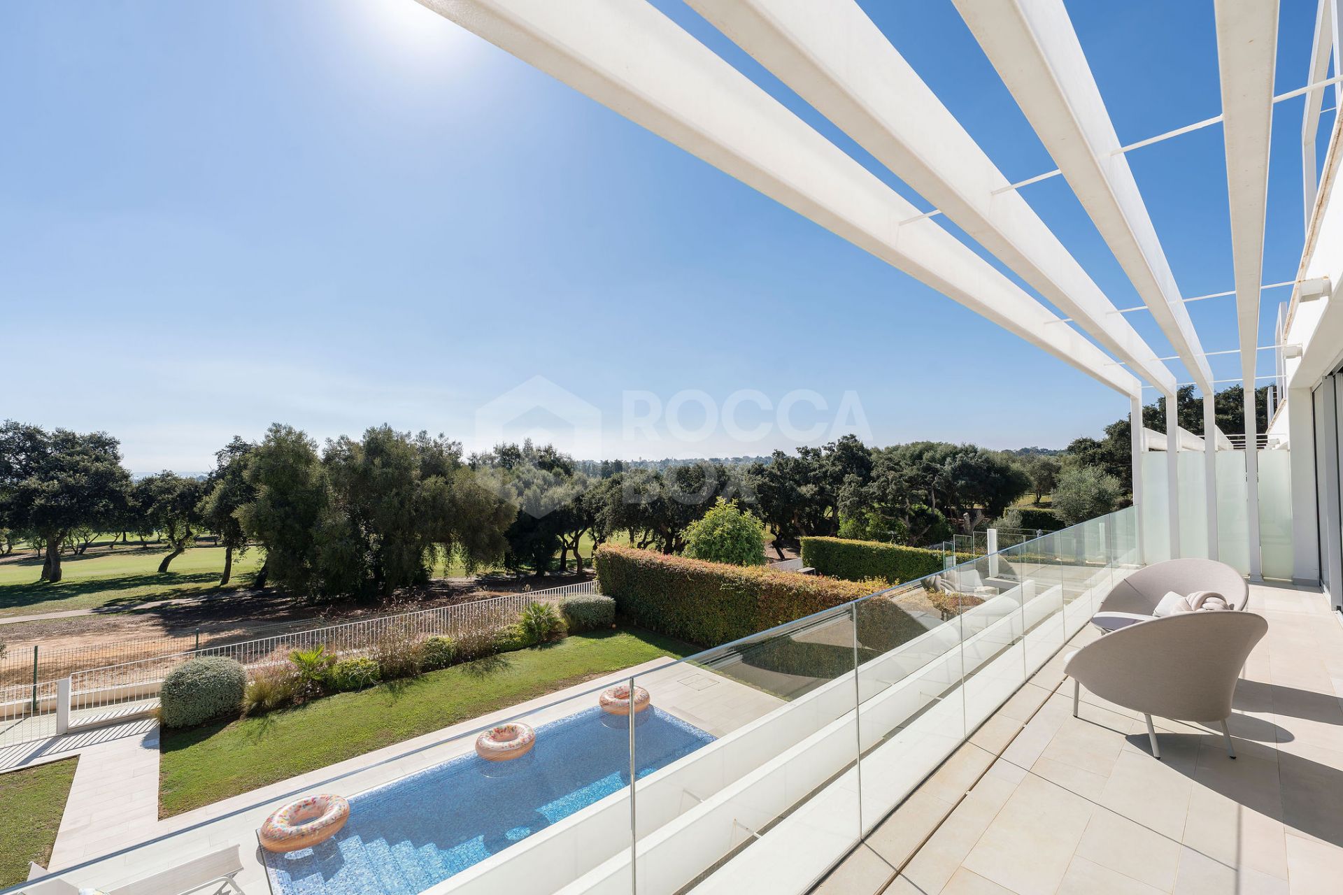 Contemporary Frontline Golf Villa with Panoramic Views in La Reserva, Sotogrande