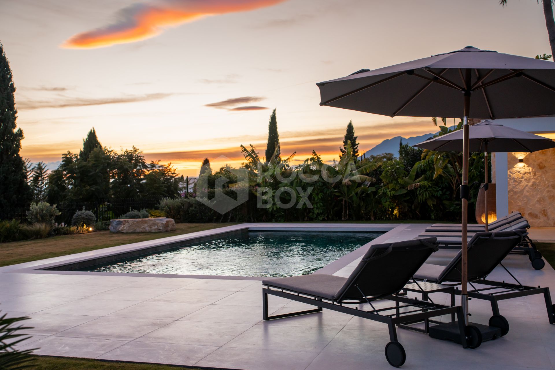 Exquisite Modern Andalusian Masterpiece with Panoramic Sea Views – Los Flamingos, Benahavís