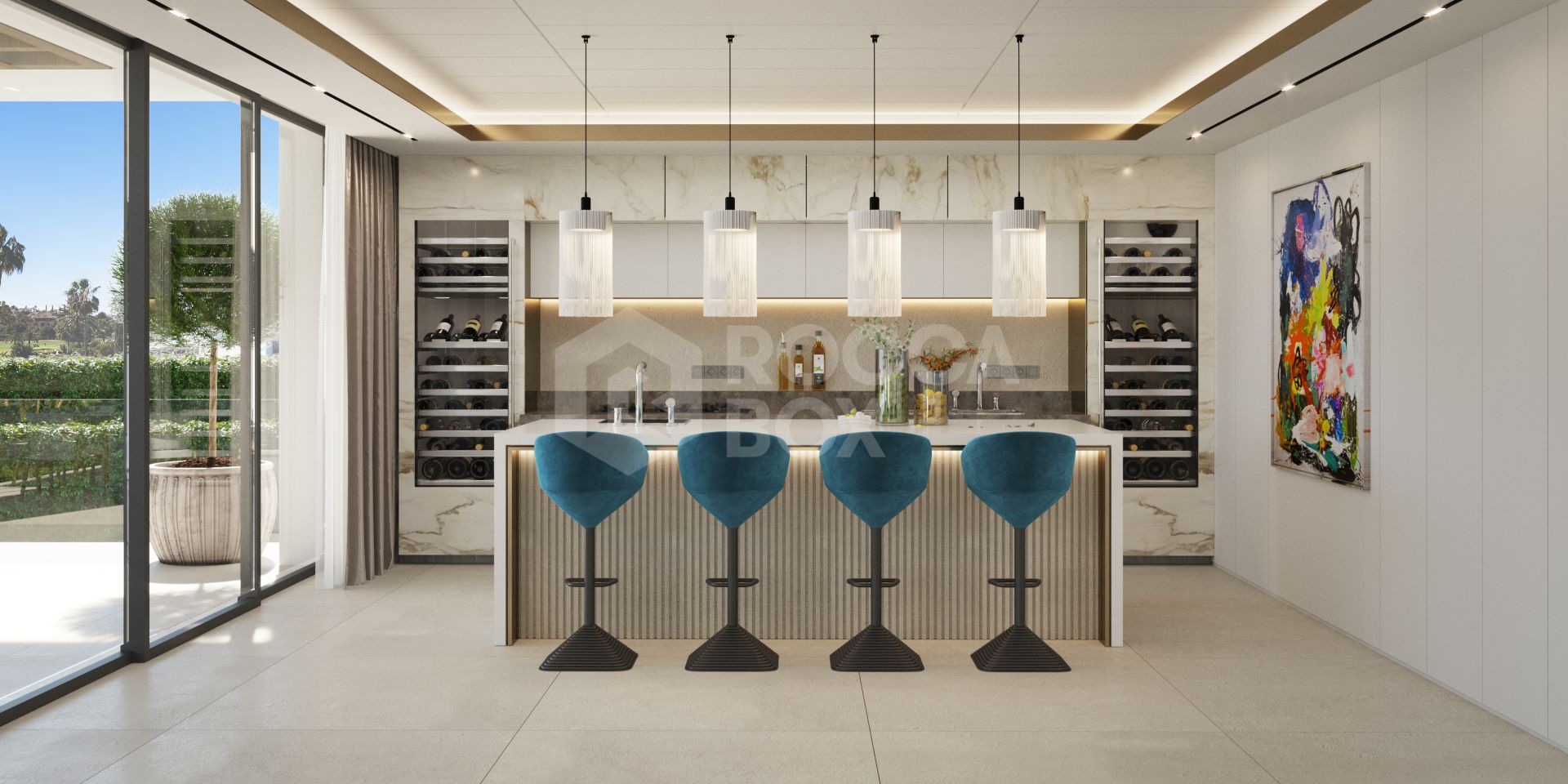 Exquisite New Frontline Golf Villa Project in Los Flamingos, Benahavis