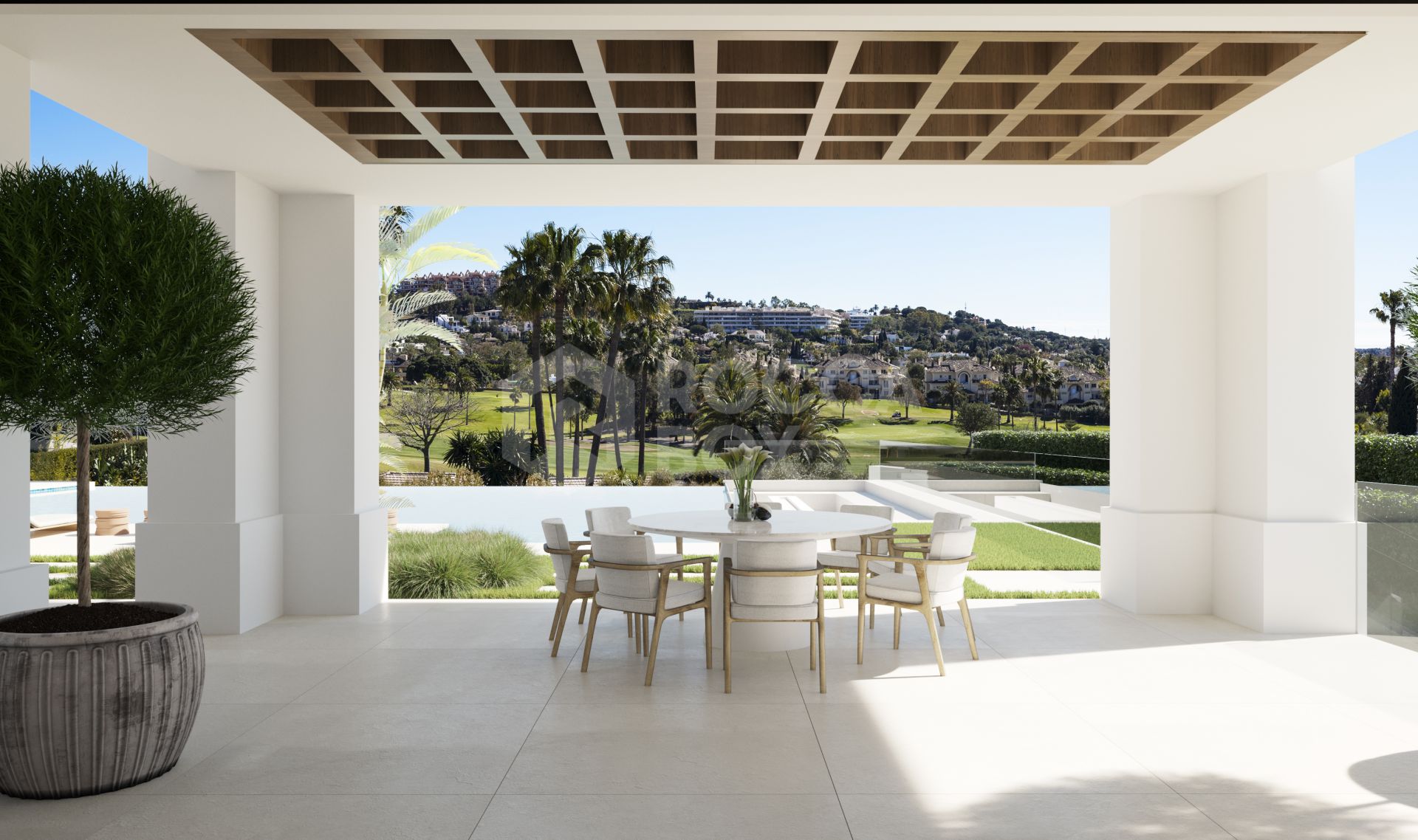 Exquisite New Frontline Golf Villa Project in Los Flamingos, Benahavis