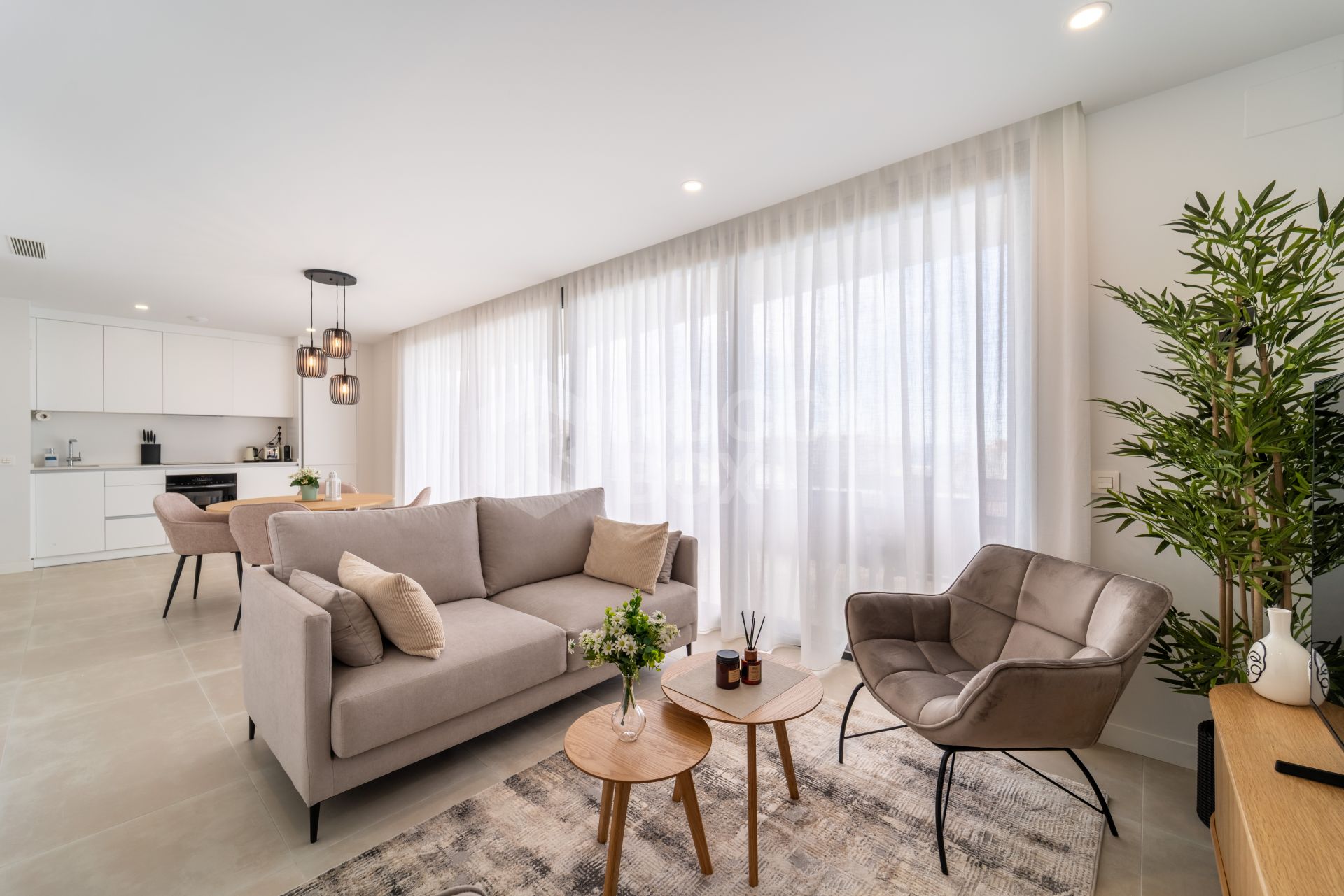 Great New Sea View Apartment in EL Higueron with TL
