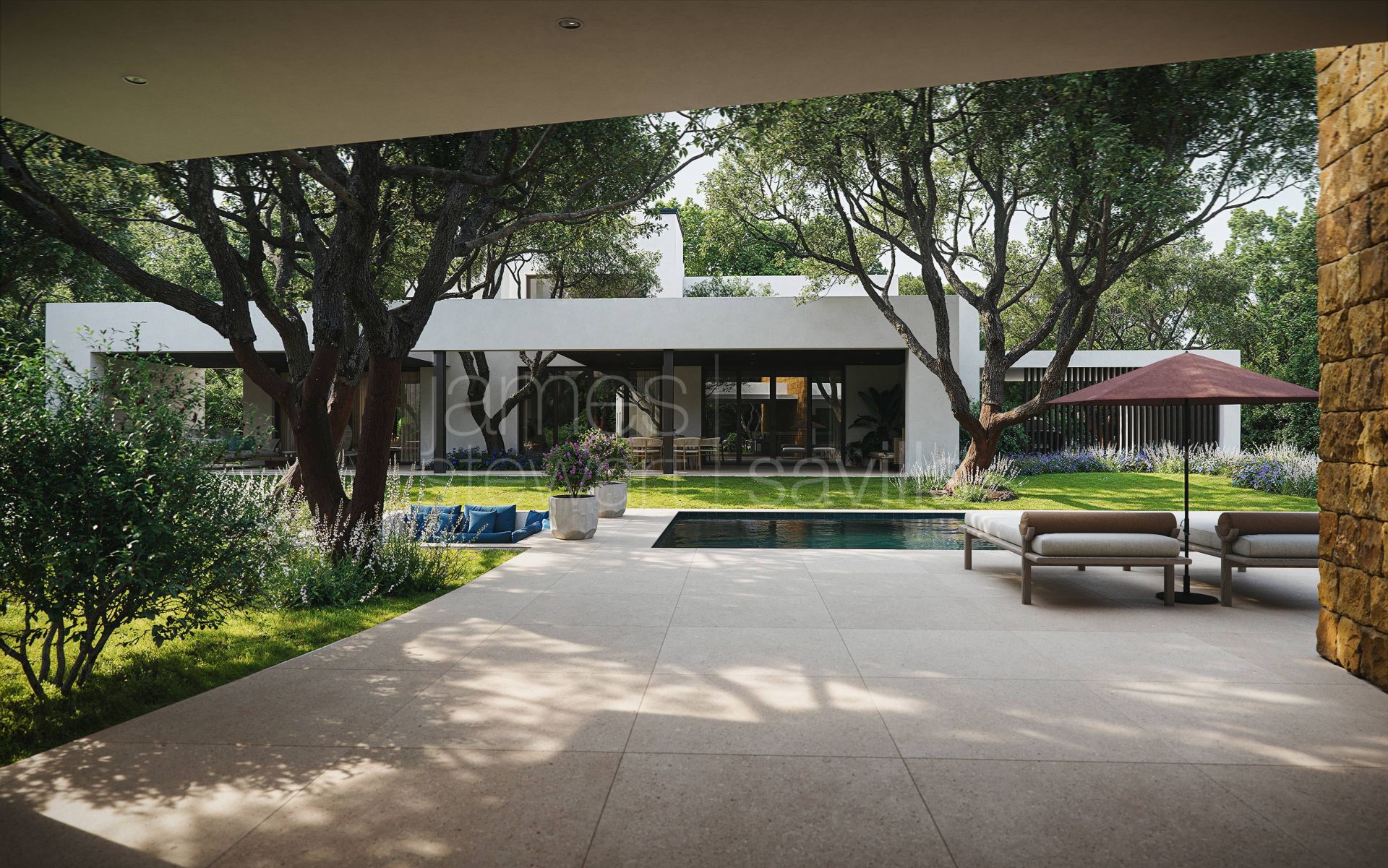 Contemporary 4-bedroom villa among cork oaks near Valderrama, Sotogrande