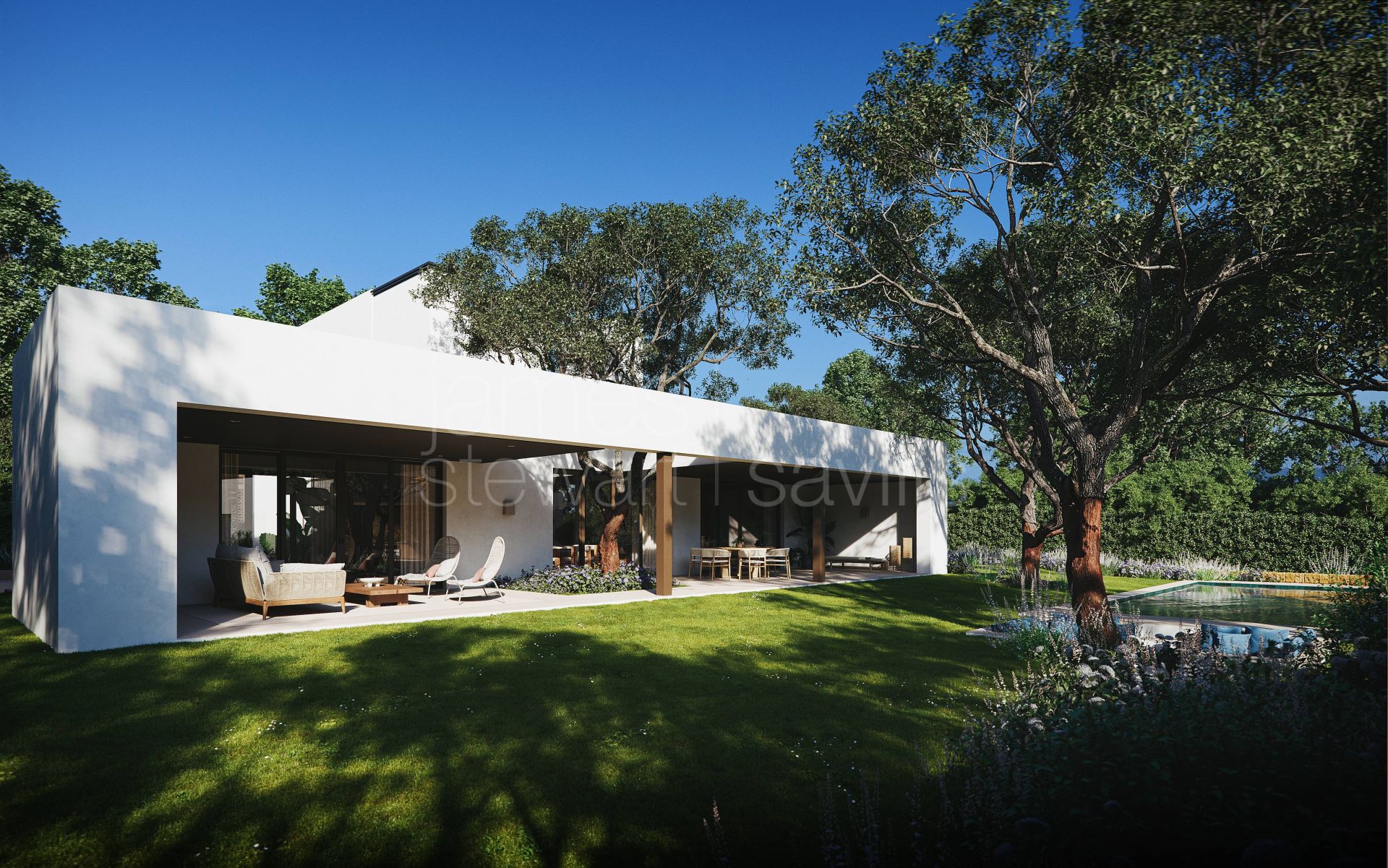Contemporary 4-bedroom villa among cork oaks near Valderrama, Sotogrande