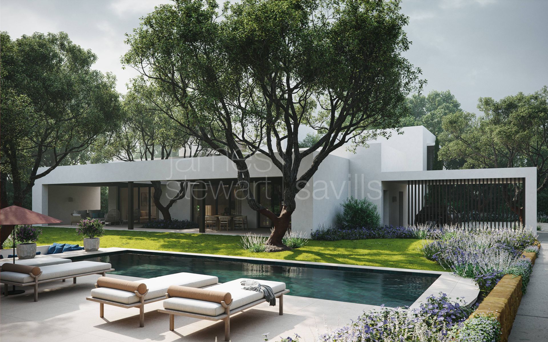 Contemporary 4-bedroom villa among cork oaks near Valderrama, Sotogrande