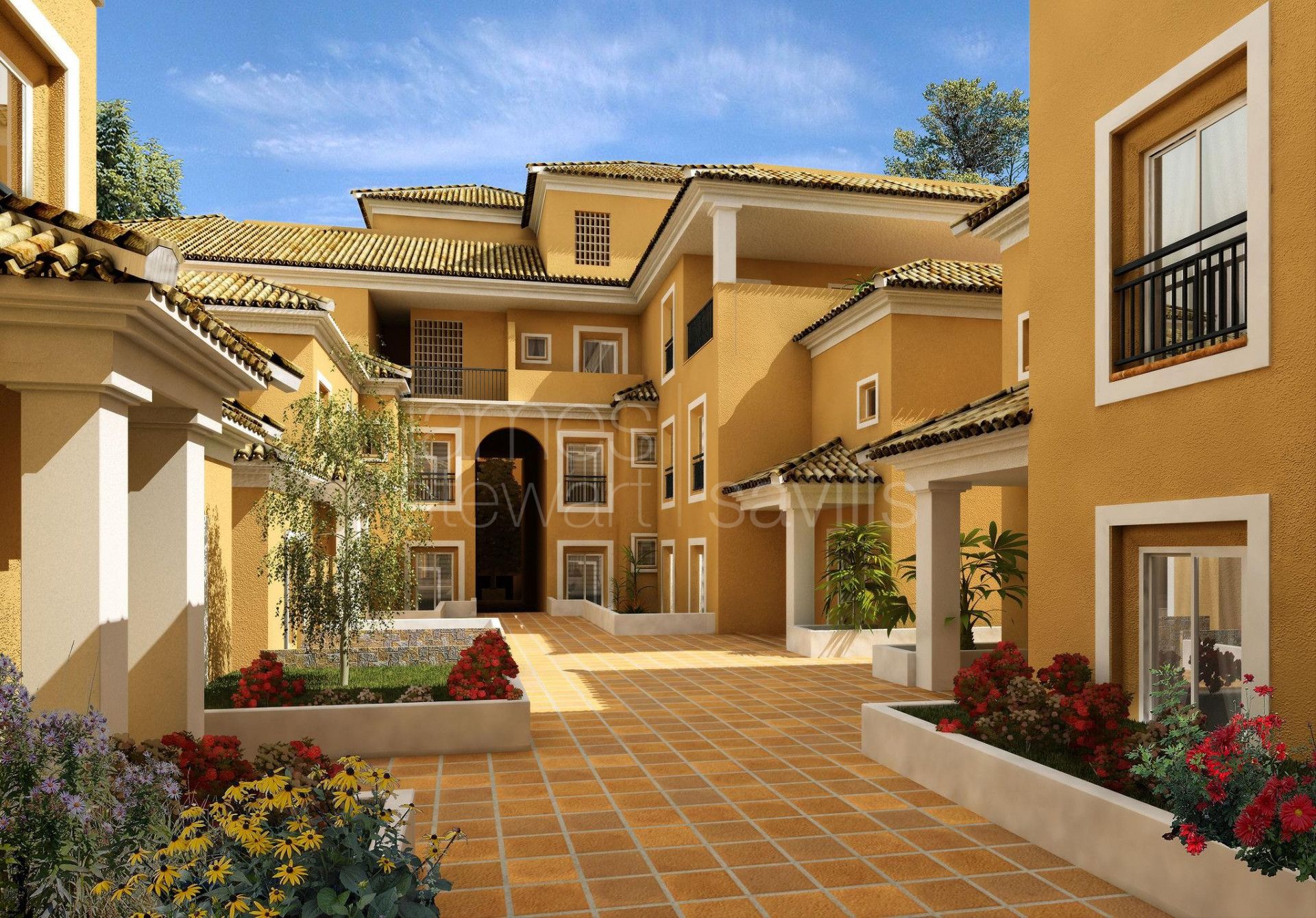 Amplio y luminoso apartamento de 2 dormitorios con jardín dando al sur en Pueblo Nuevo de Guadiaro.