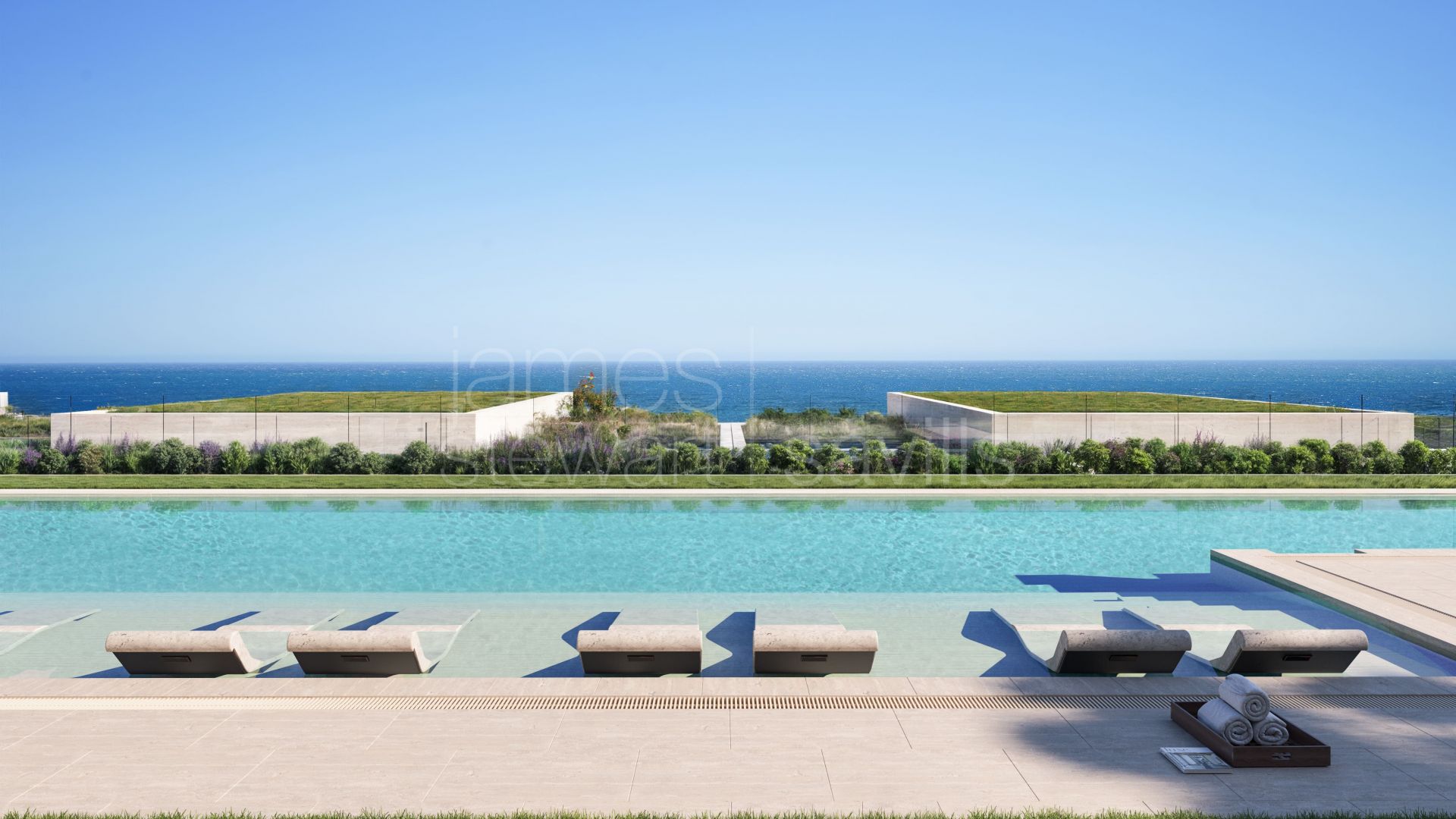 Elegant Beachfront Apartment in Manilva with 50 m² Terrace, Sea Views & Spa