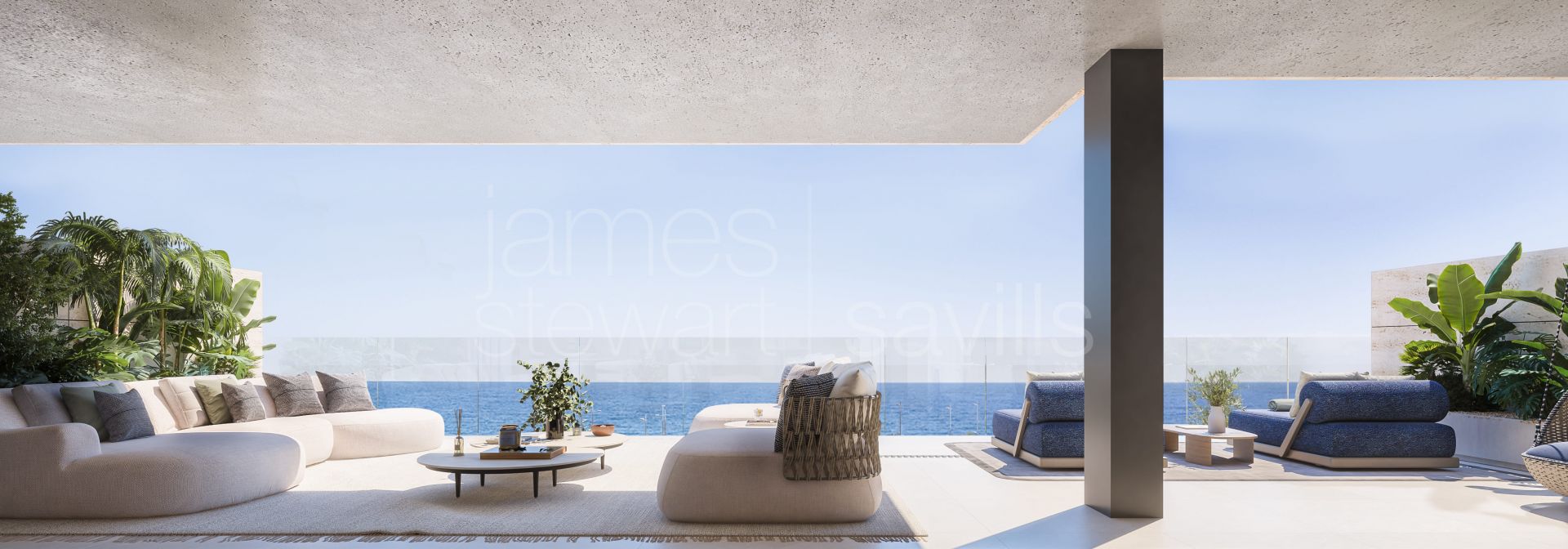 Elegant Beachfront Apartment in Manilva with 50 m² Terrace, Sea Views & Spa