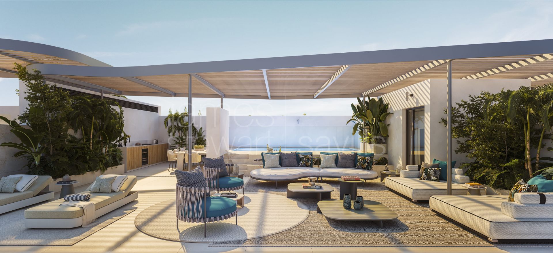 Elegant Beachfront Apartment in Manilva with 50 m² Terrace, Sea Views & Spa