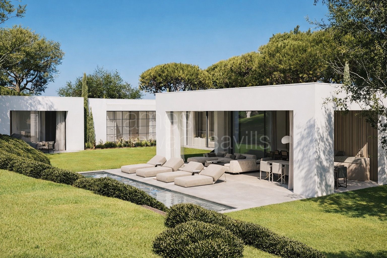 Nuevo proyecto. Villa de arquitectura contemporánea en Sotogrande - EXCLUSIVA