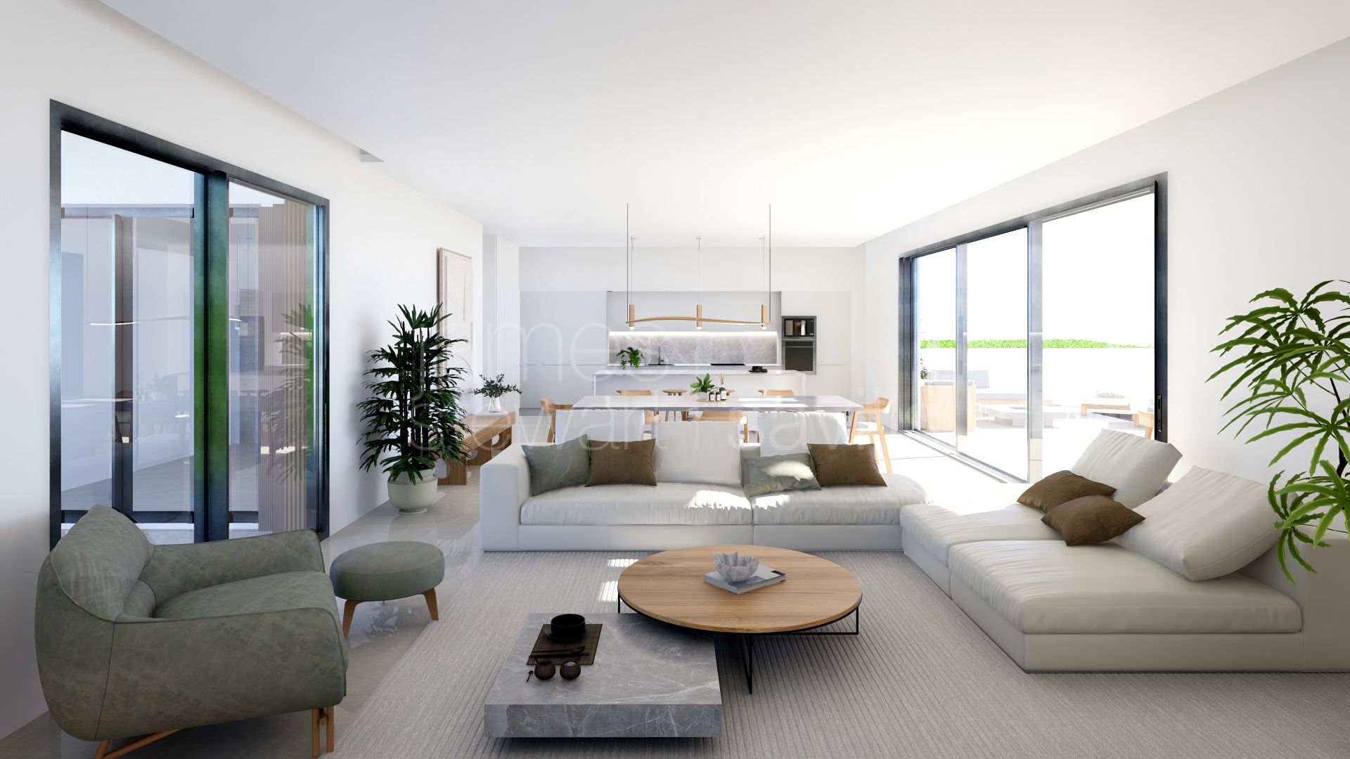 Contemporary detached villa with panoramic sea views in Casares