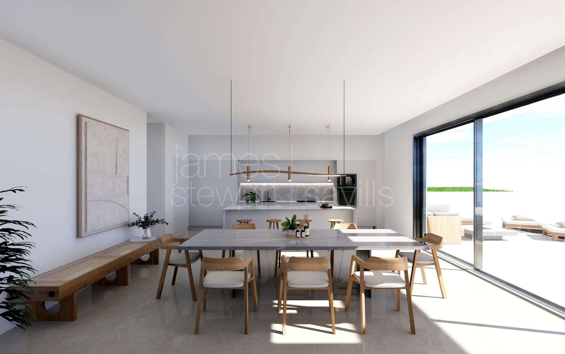 Contemporary detached villa with panoramic sea views in Casares