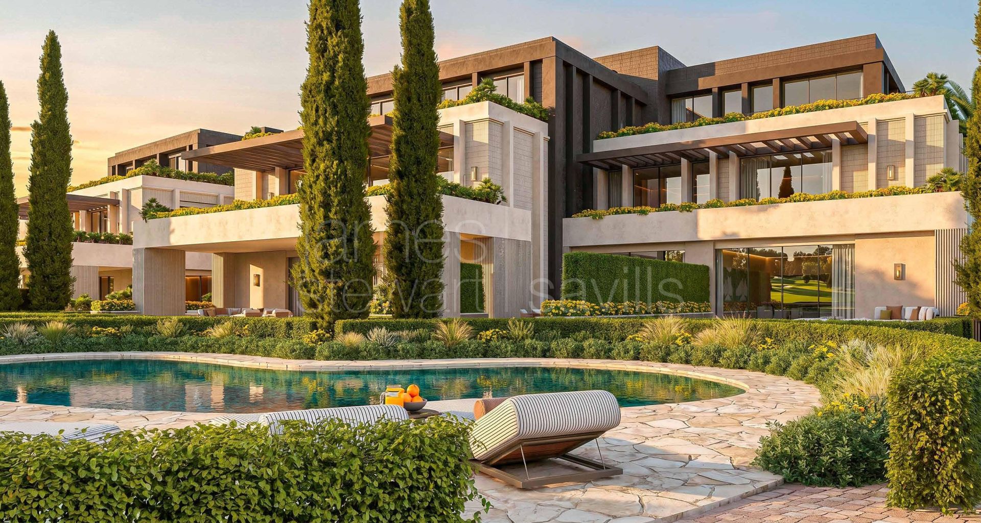 En construcción – Apartamentos de lujo en primera línea de golf en San Roque Club