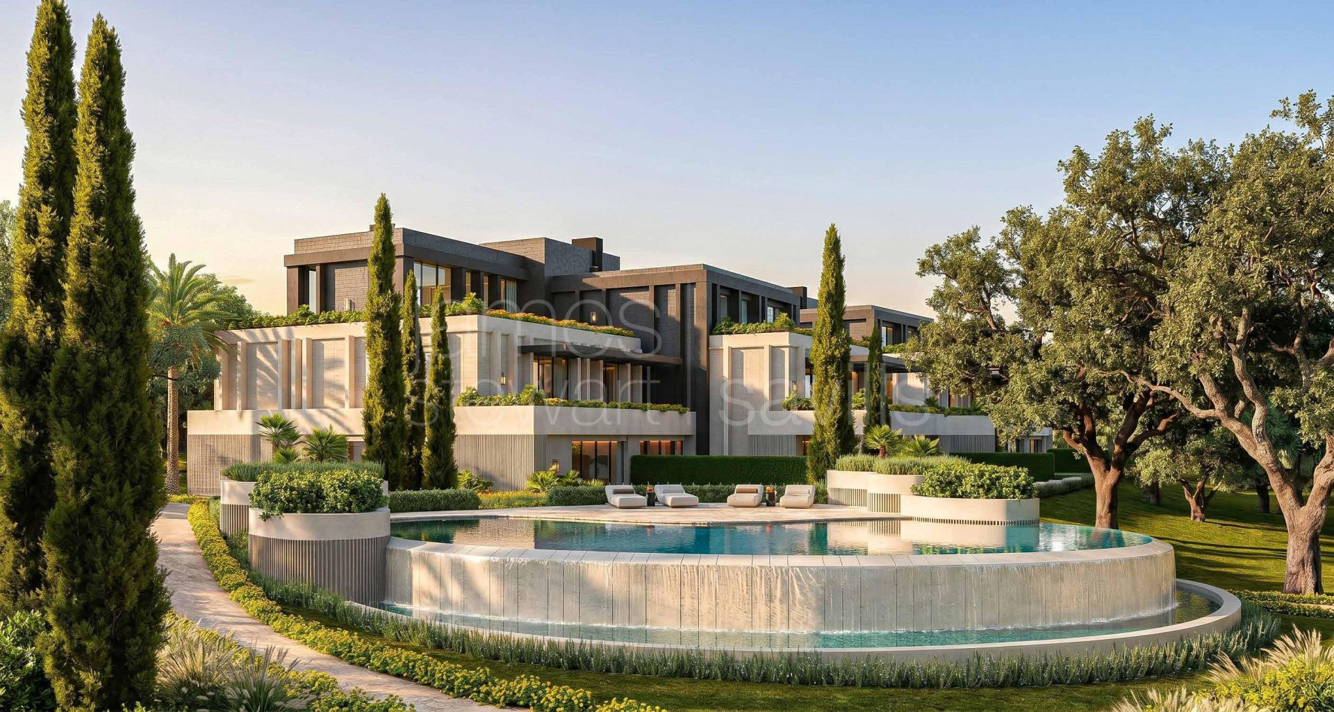 En construcción – Apartamentos de lujo en primera línea de golf en San Roque Club