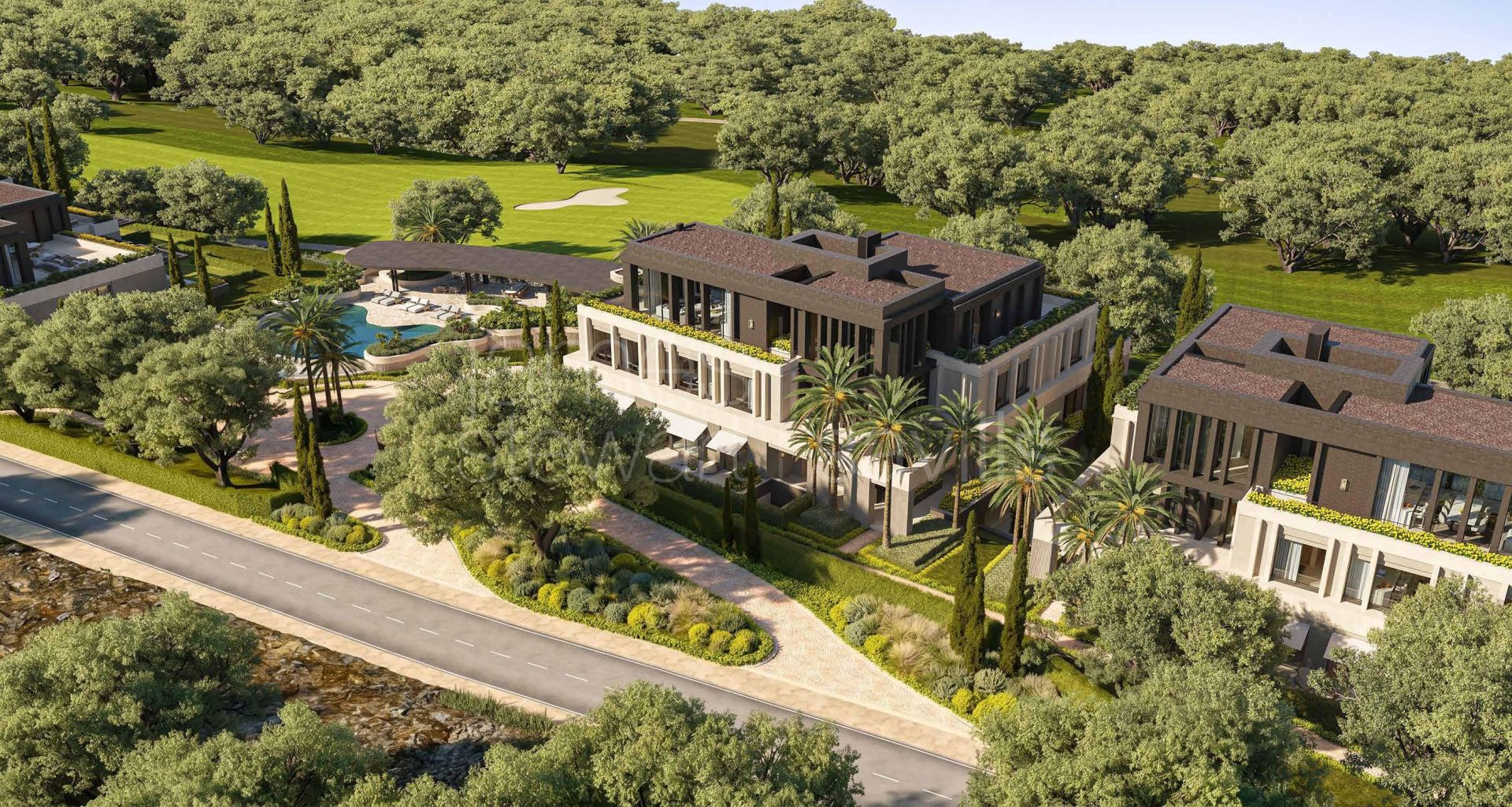 En construcción – Apartamentos de lujo en primera línea de golf en San Roque Club