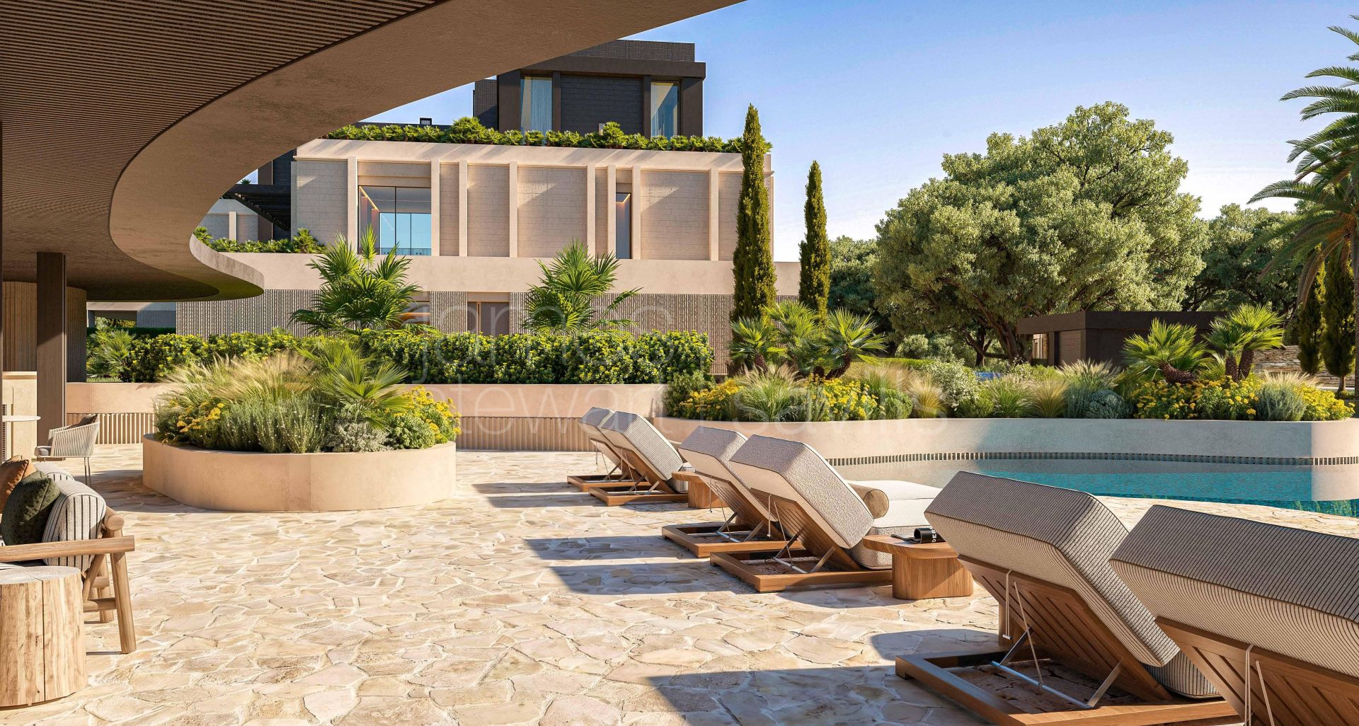 En construcción – Apartamentos de lujo en primera línea de golf en San Roque Club