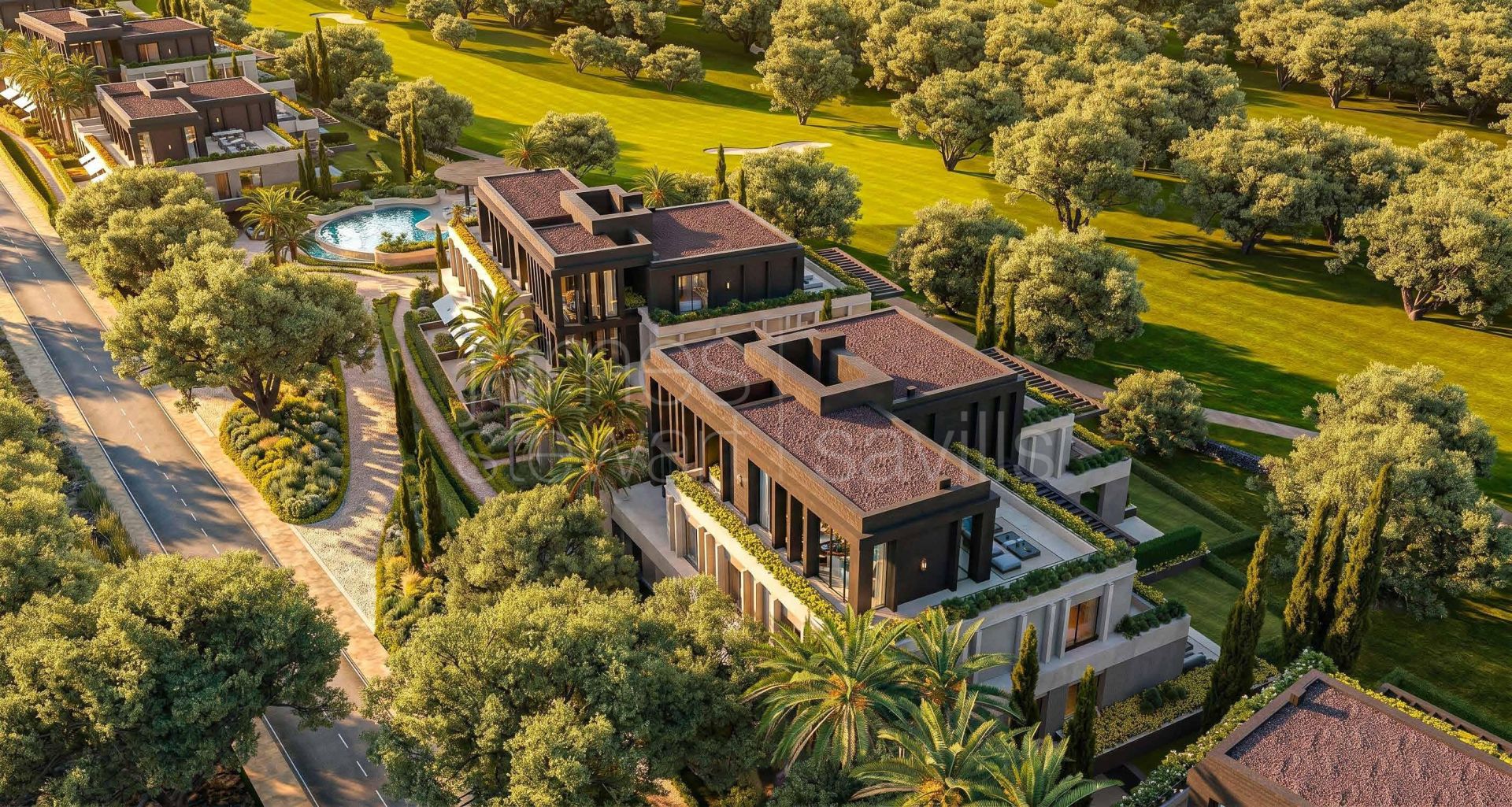 En construcción – Apartamentos de lujo en primera línea de golf en San Roque Club