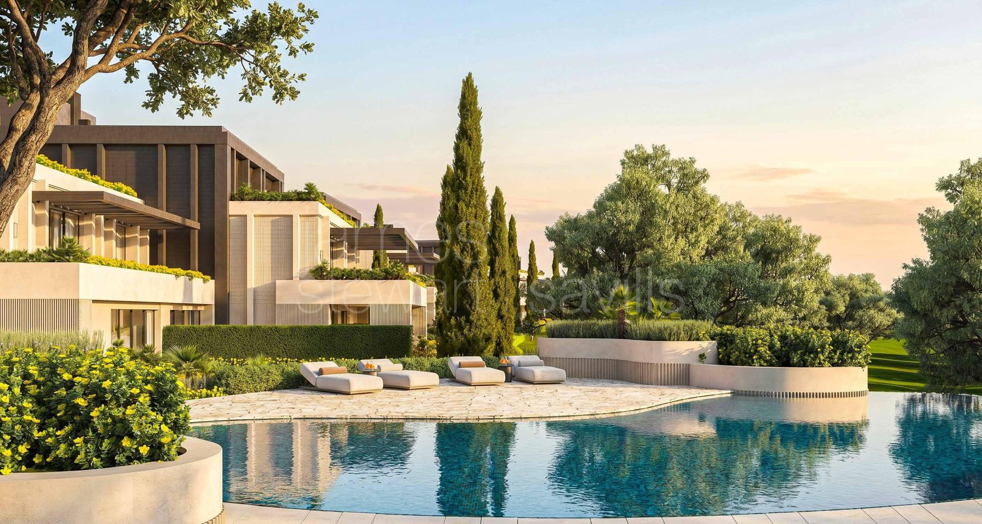 En construcción – Apartamentos de lujo en primera línea de golf en San Roque Club