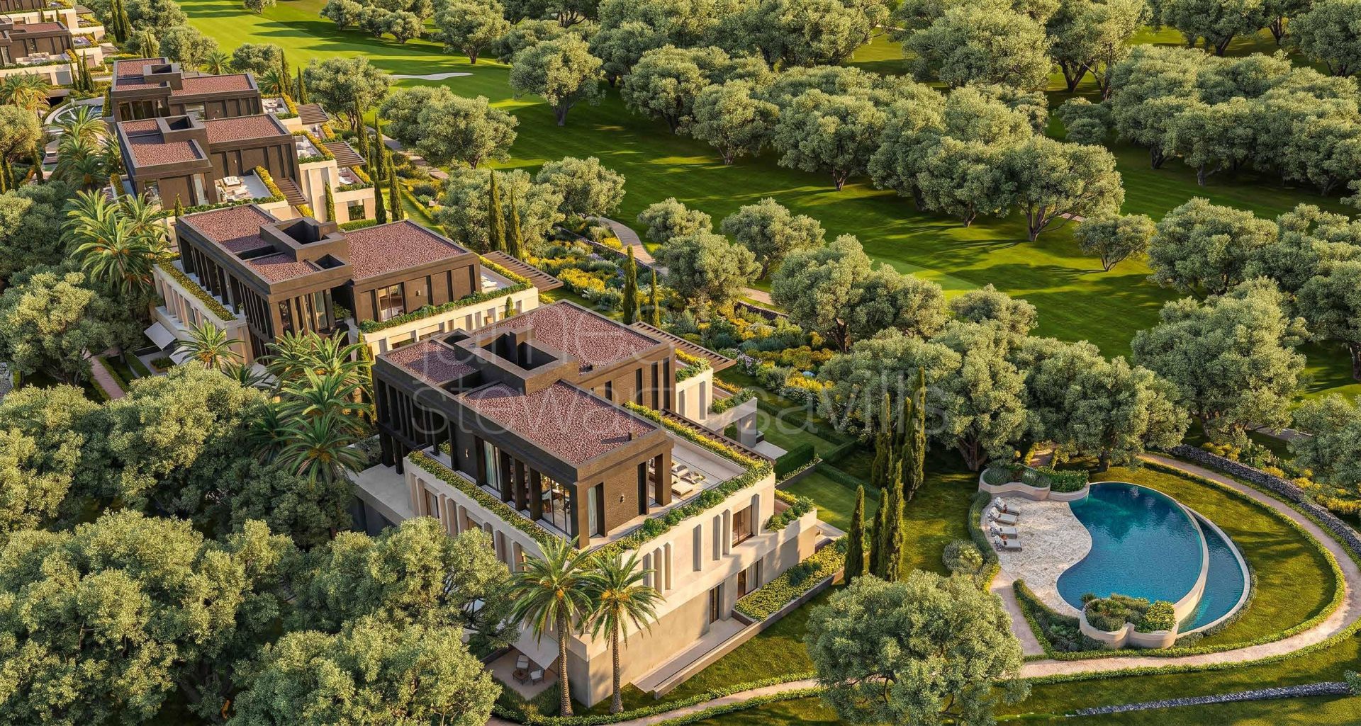 En construcción – Apartamentos de lujo en primera línea de golf en San Roque Club