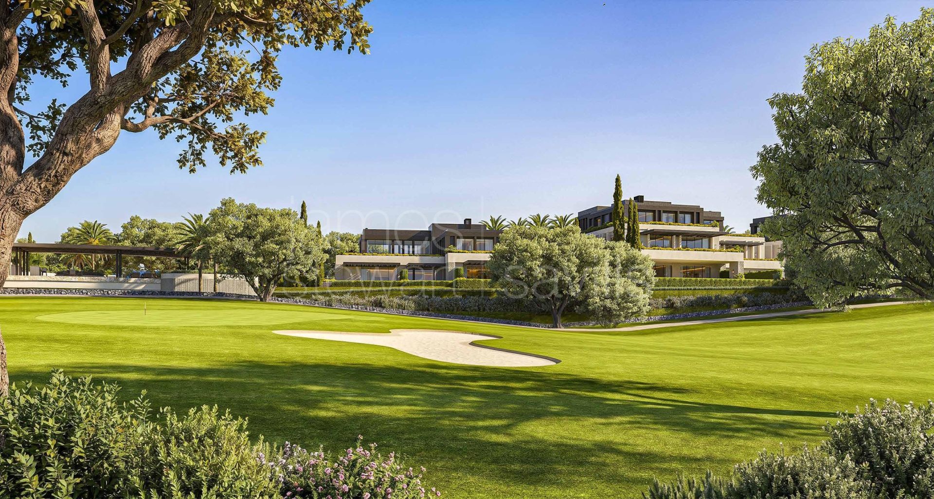 En construcción – Apartamentos de lujo en primera línea de golf en San Roque Club